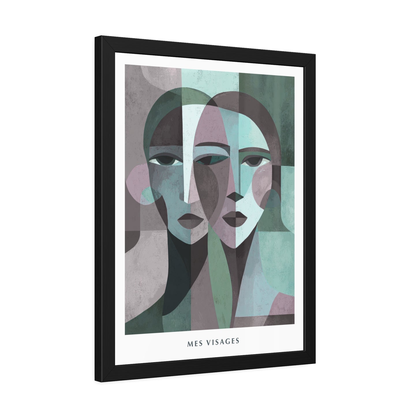 Mes Visages - Framed Poster Print