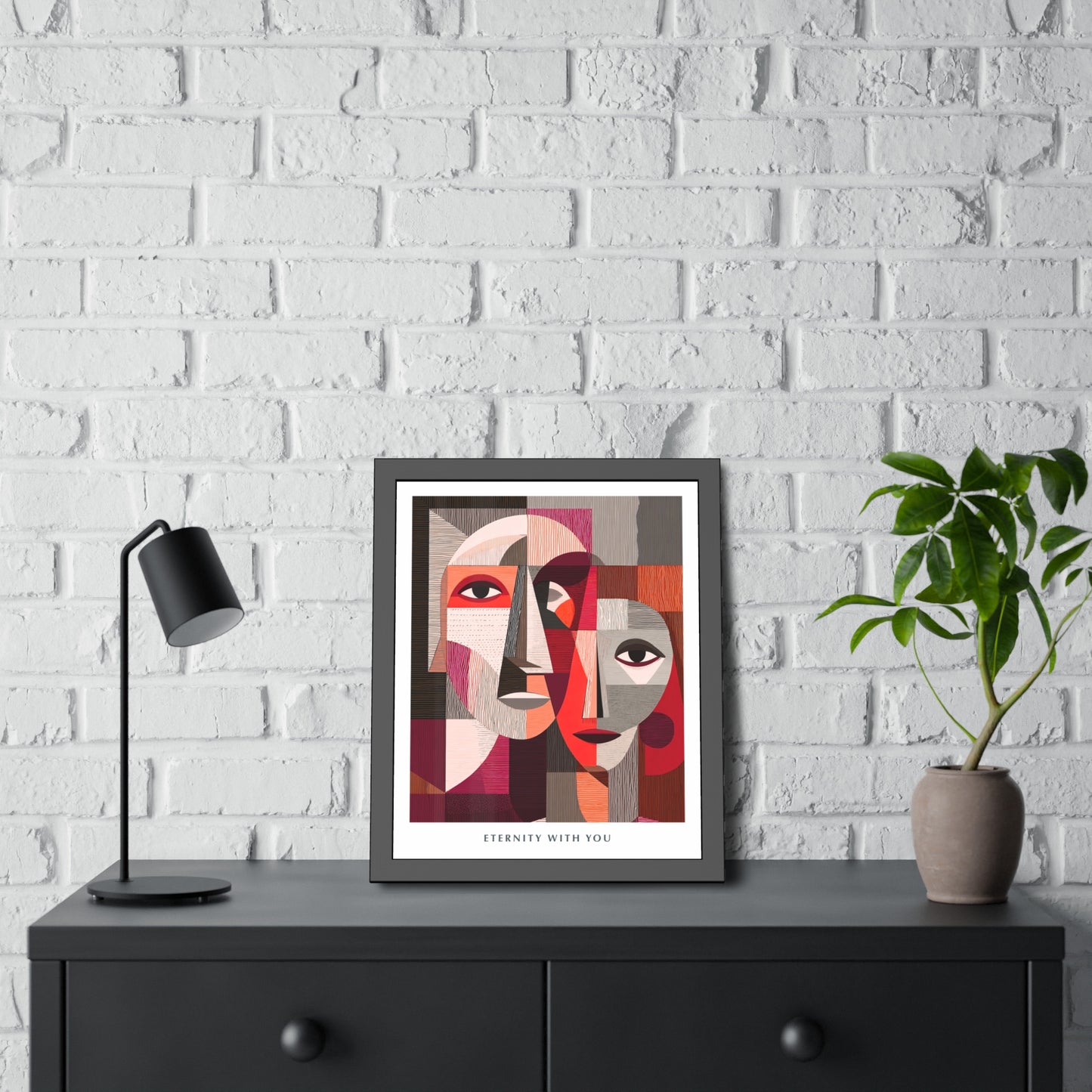 Eternity with you - Framed Poster Print