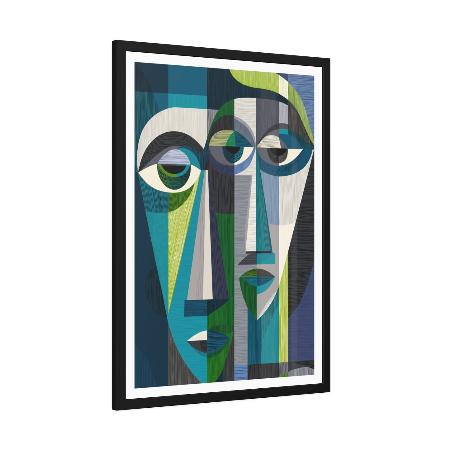 Duality in motion - No text - Framed Poster Print