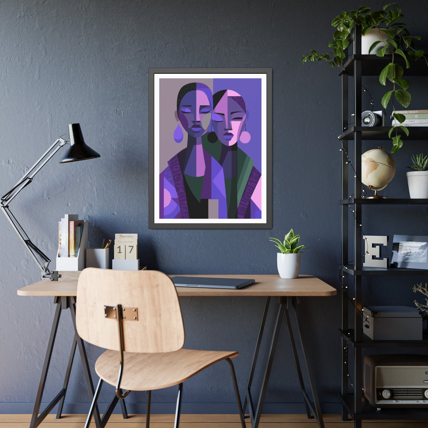 Les Soeurs Amoureux - No text - Framed Poster Print