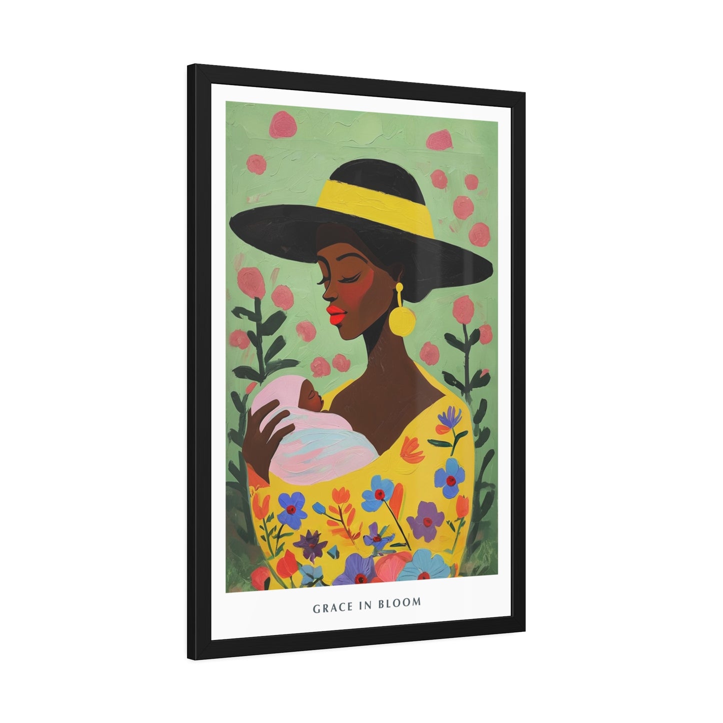 Grace in Bloom - Framed Poster Print