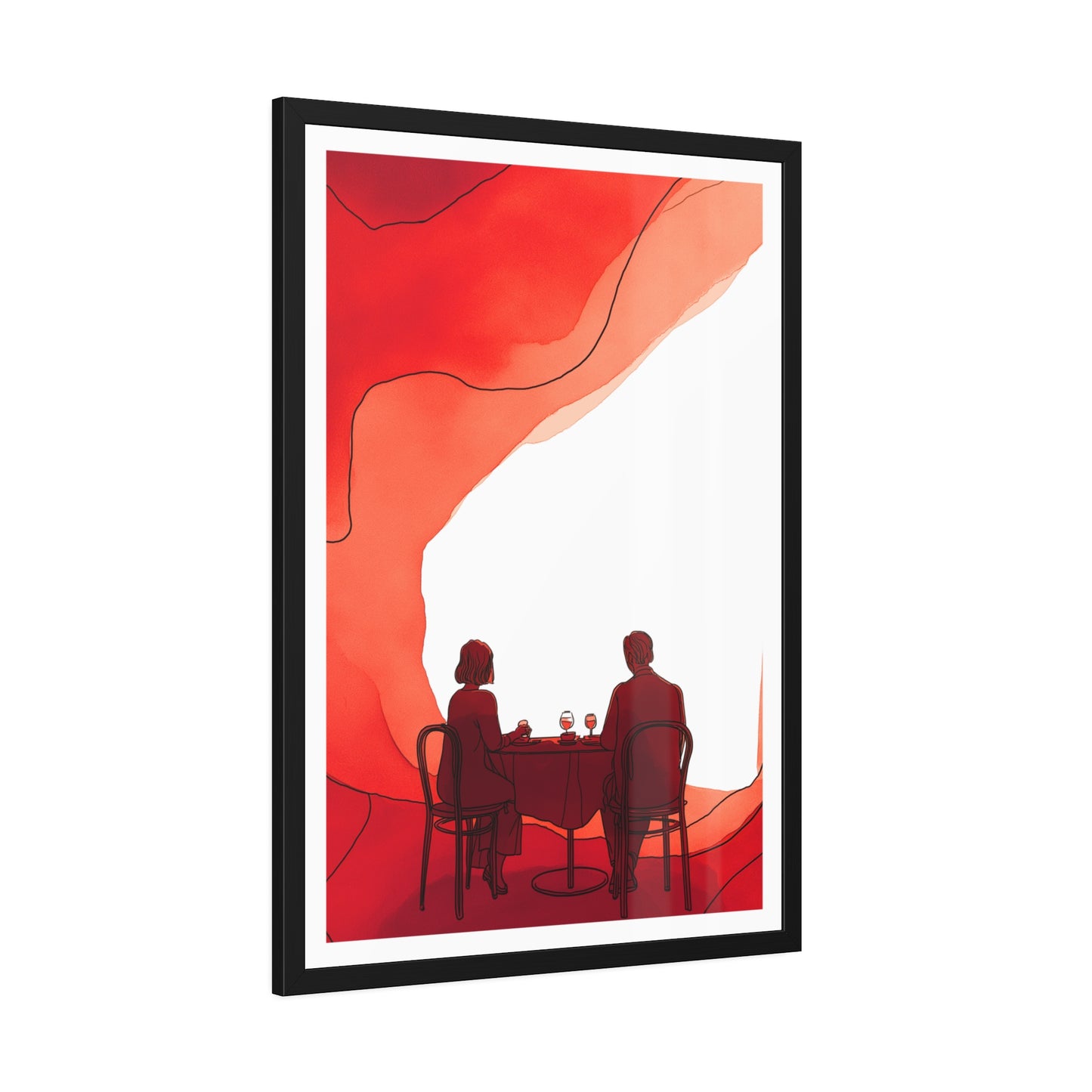 Mangeons ensembles mon amour - Framed Poster Print