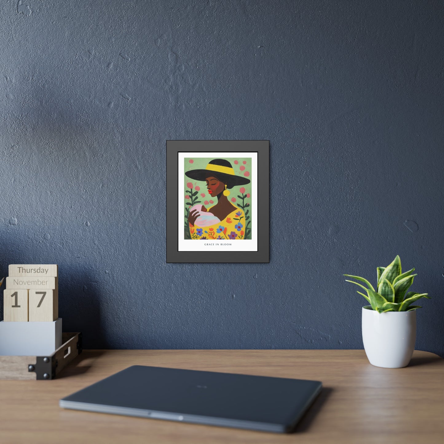 Grace in Bloom - Framed Poster Print