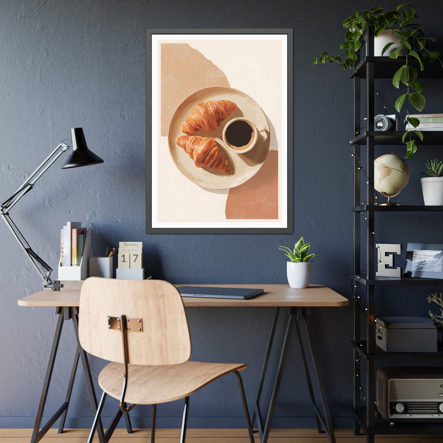 Golden Hour Coffee - Framed Poster Print