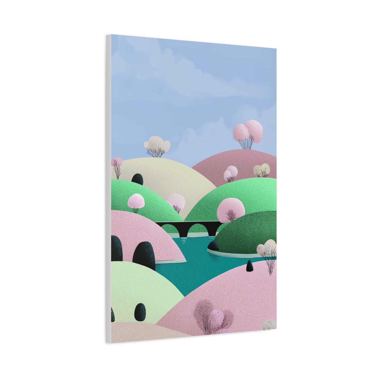Spring Bridge - Matte Finish, Stretched, 1 25"