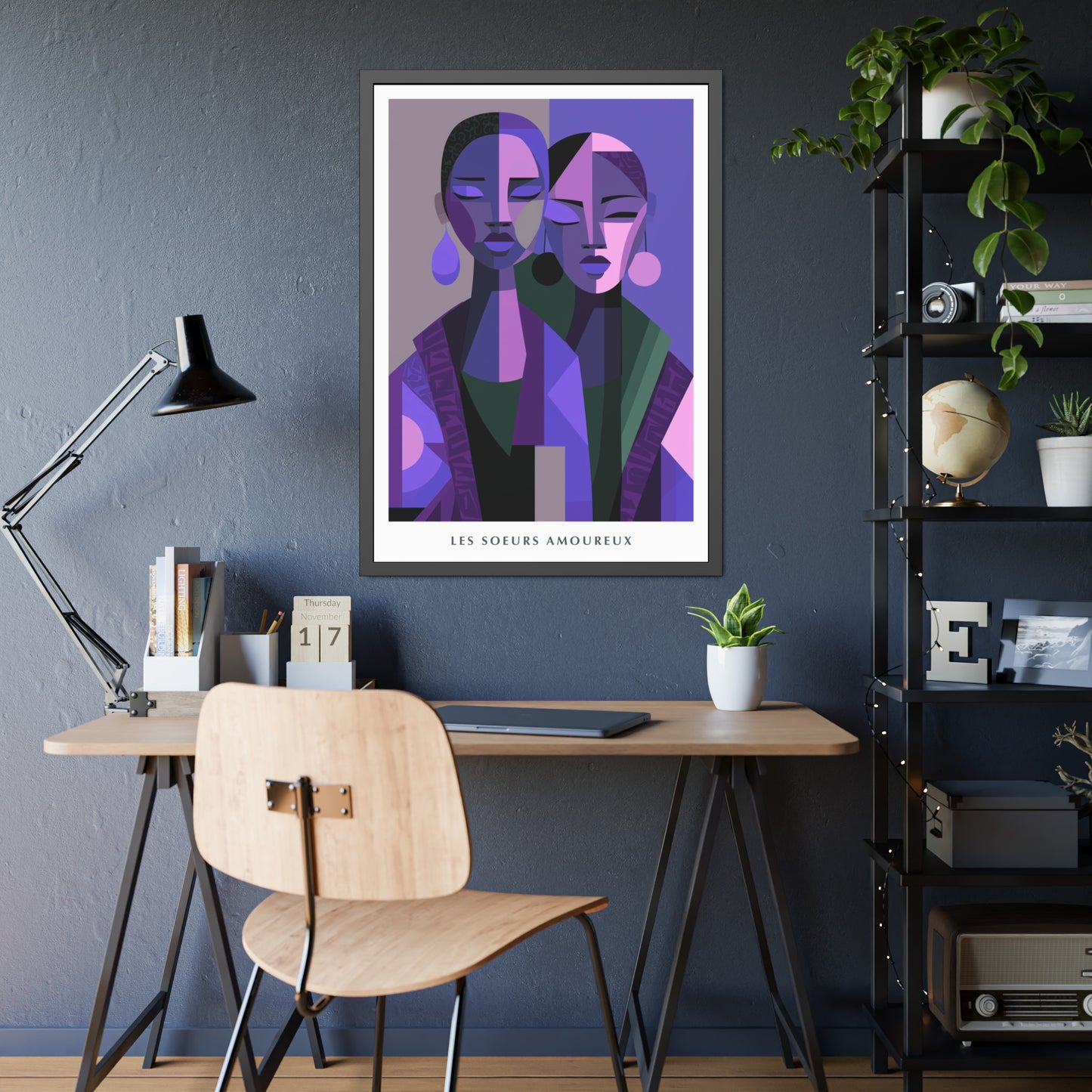 Les Soeurs Amoureux - Framed Poster Print