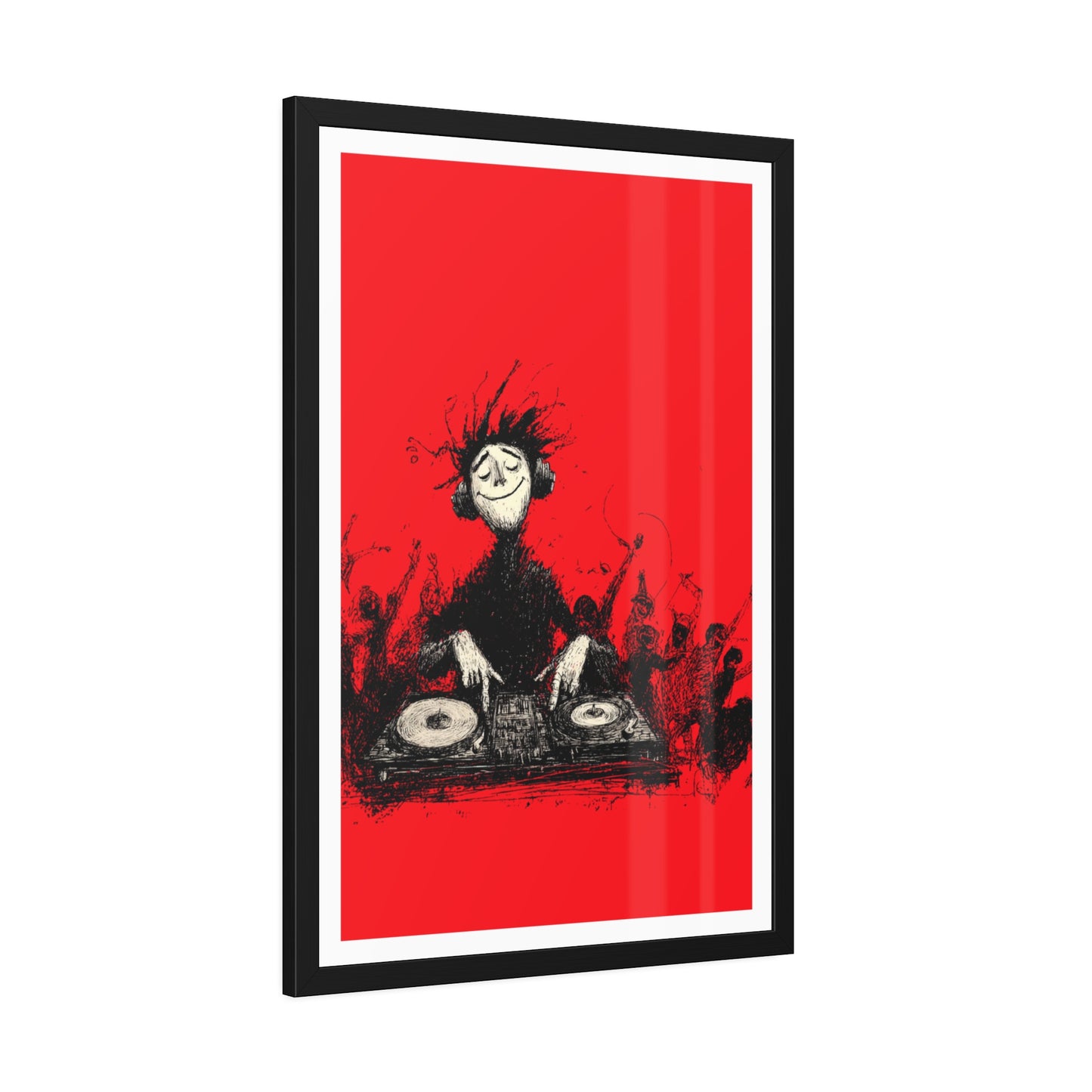 Lost in the music - Framed Poster Print