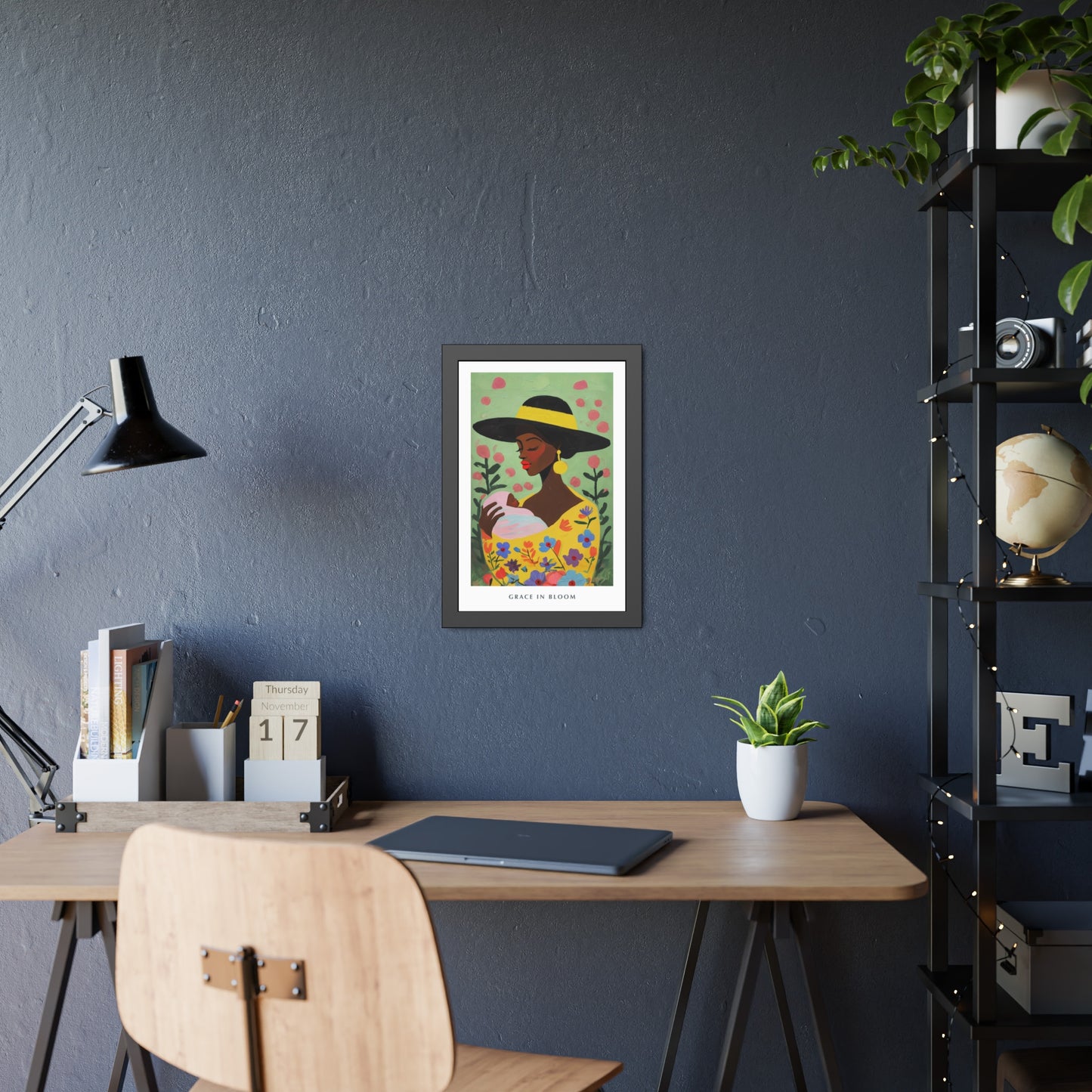 Grace in Bloom - Framed Poster Print