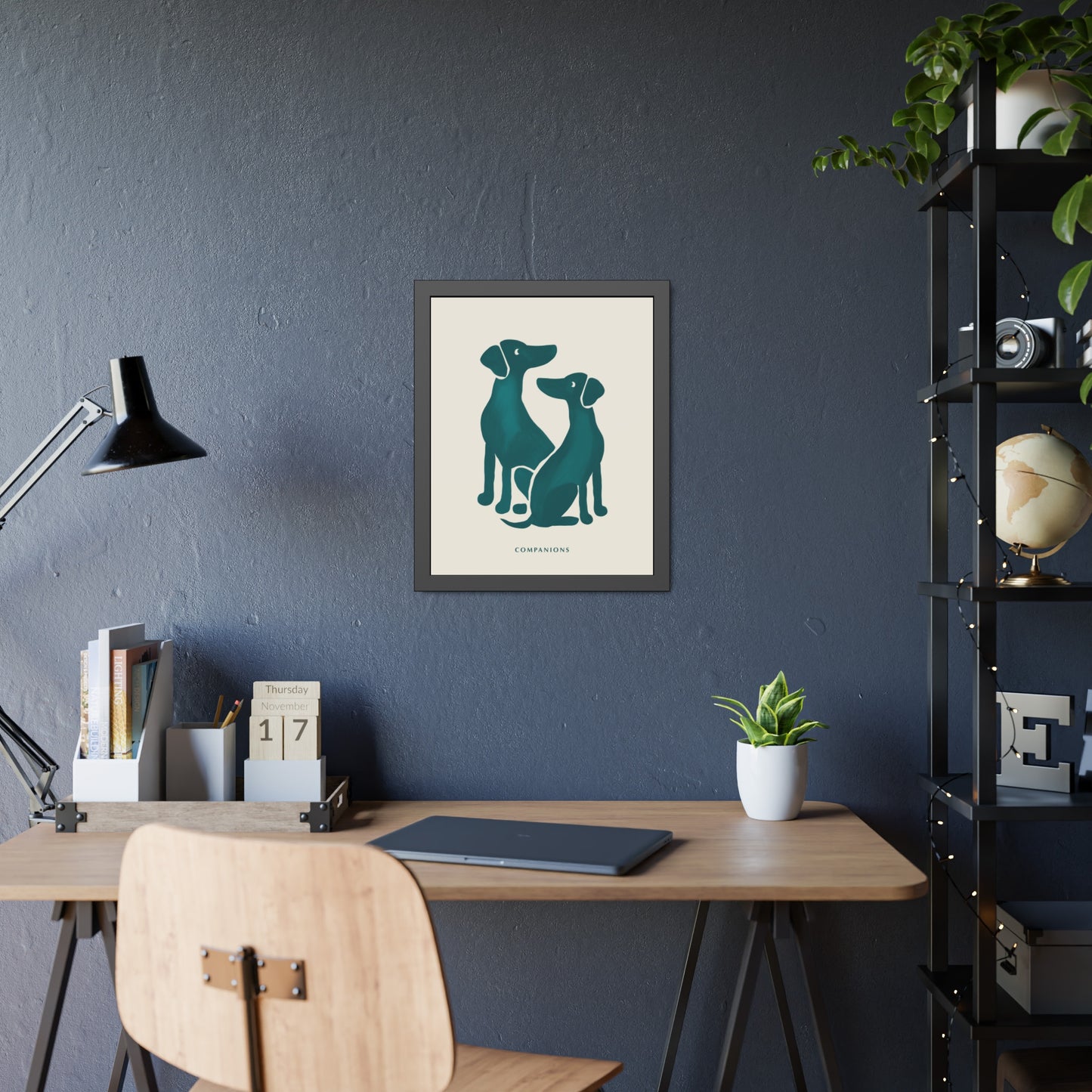 'Companion' - Dog Wall Poster - Minimalist Design