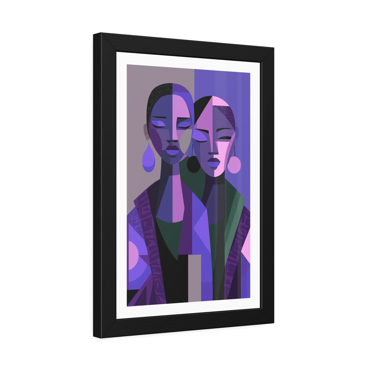 Les Soeurs Amoureux - No text - Framed Poster Print