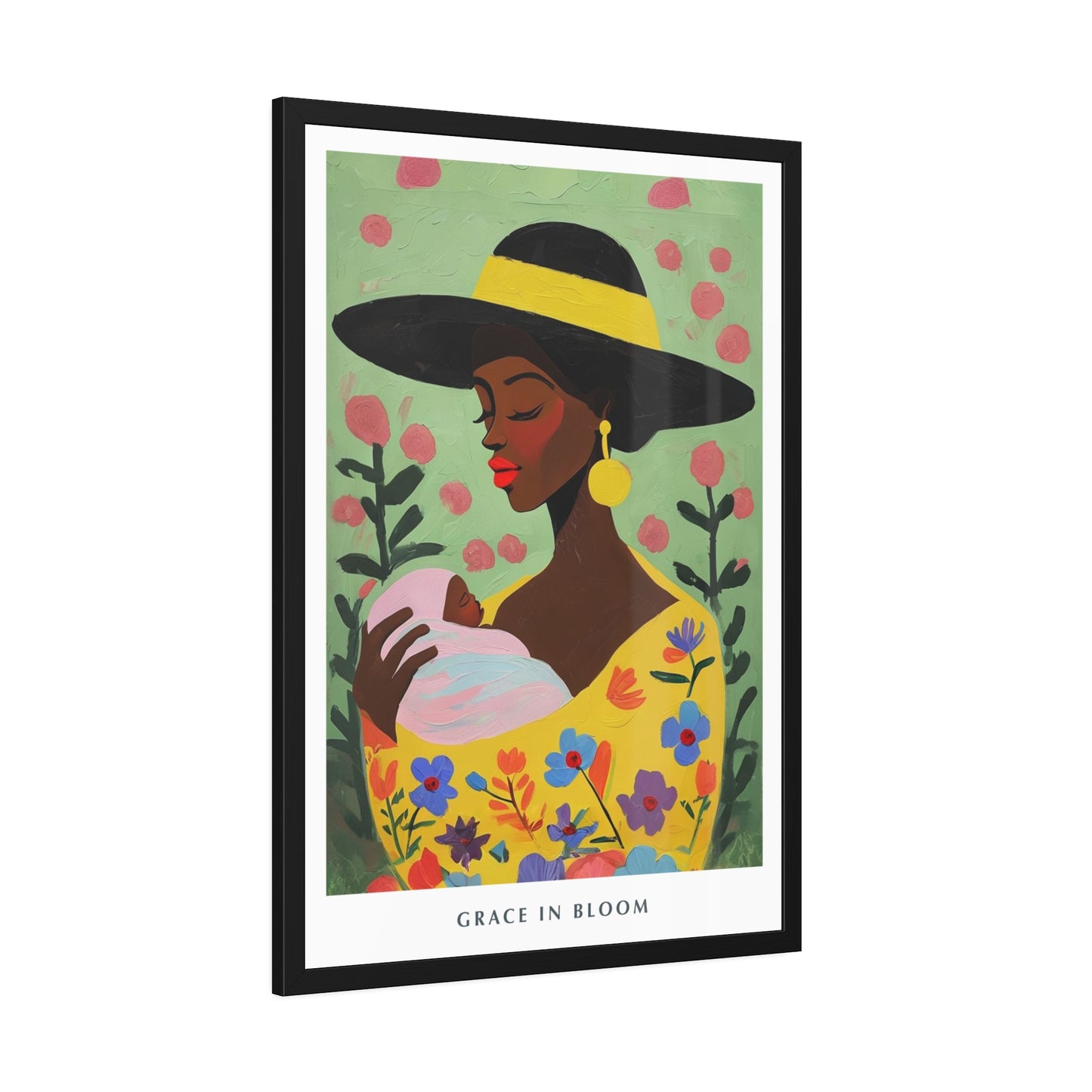 Grace in Bloom - Framed Poster Print