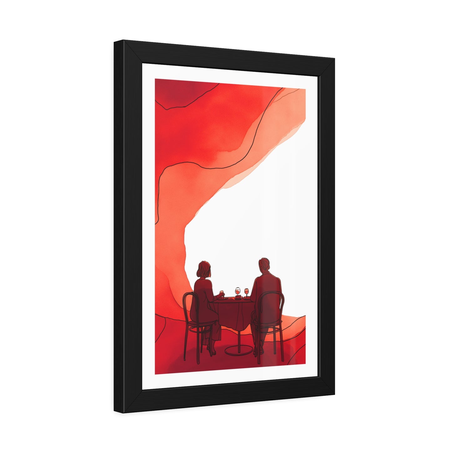 Mangeons ensembles mon amour - Framed Poster Print