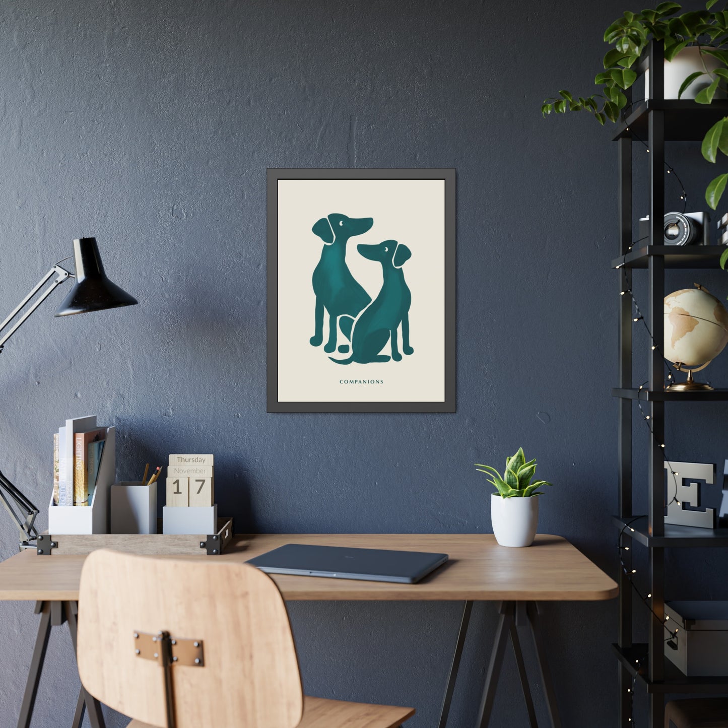 'Companion' - Dog Wall Poster - Minimalist Design