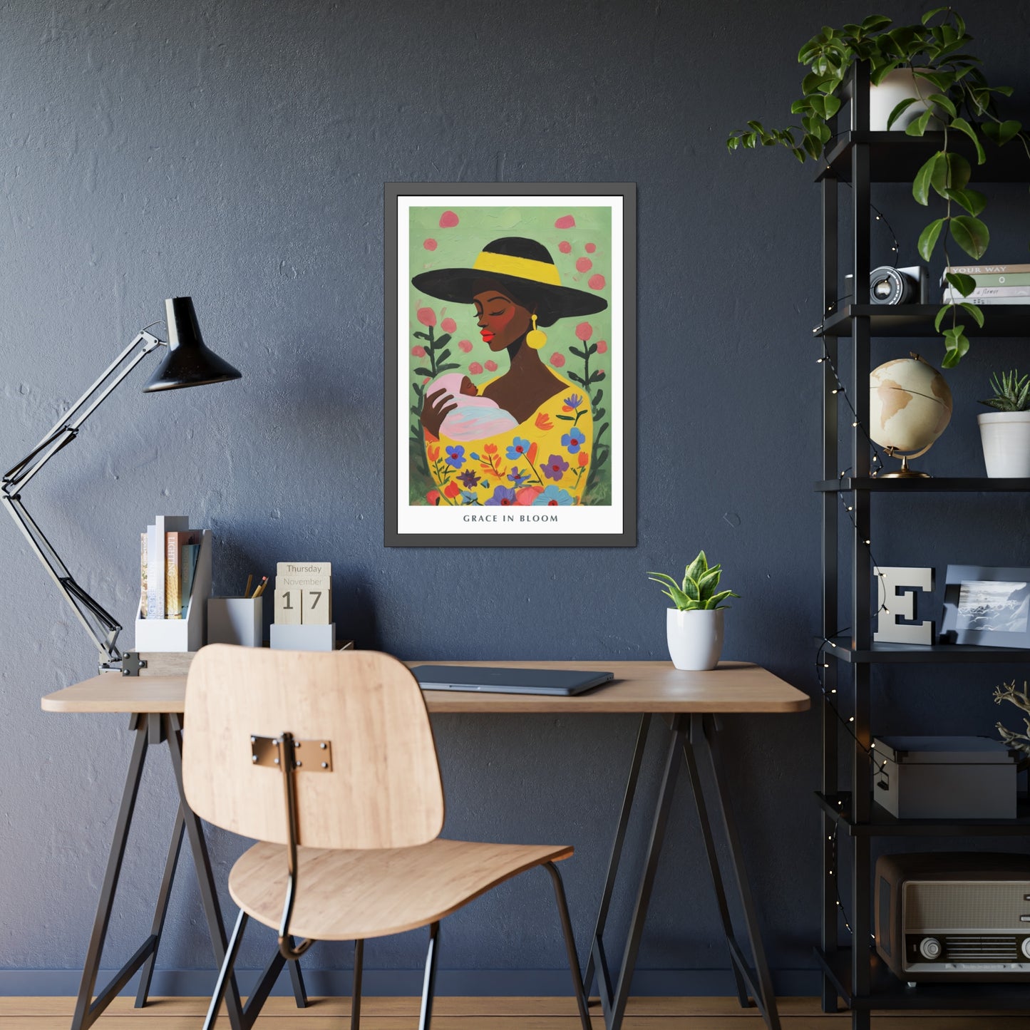 Grace in Bloom - Framed Poster Print