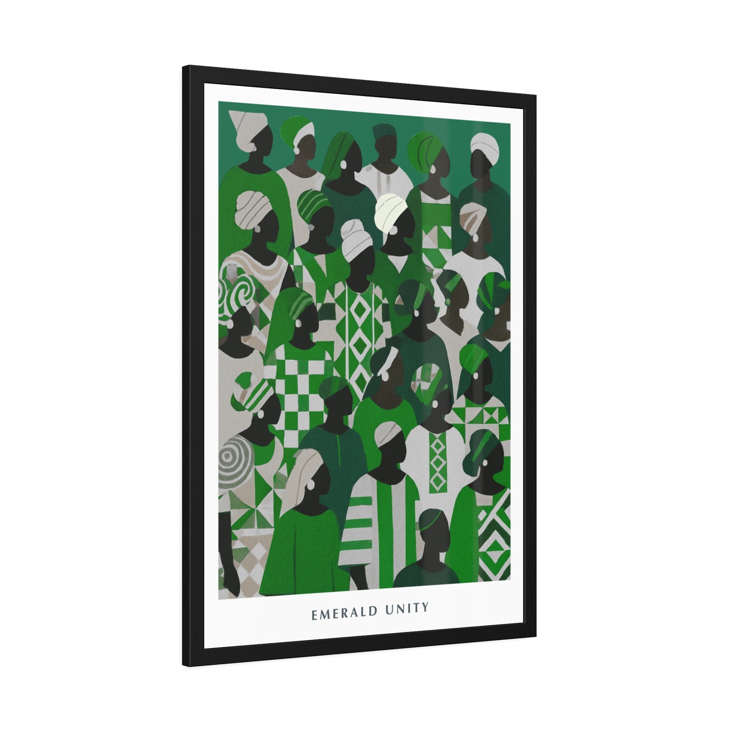 Emerald Unity - Framed Poster Print