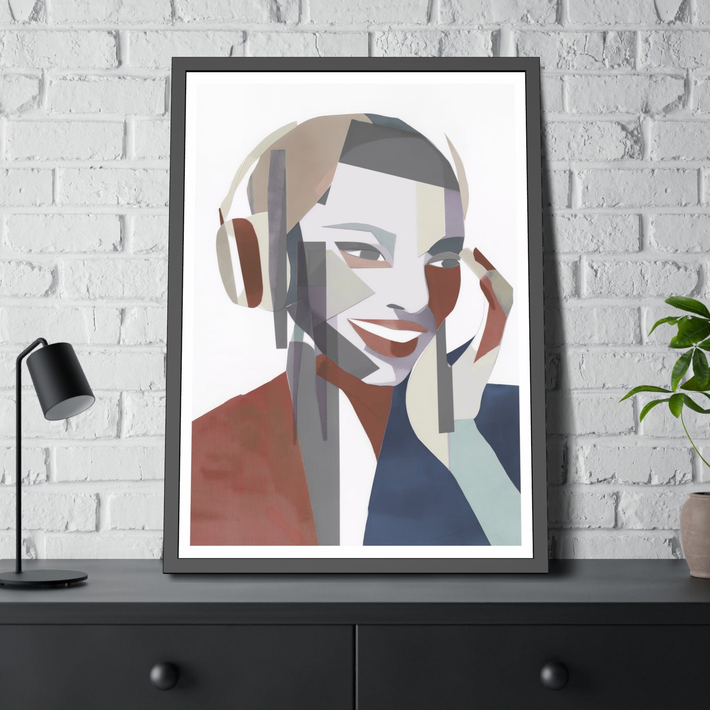 Happy Face Lady - Poster Print Design