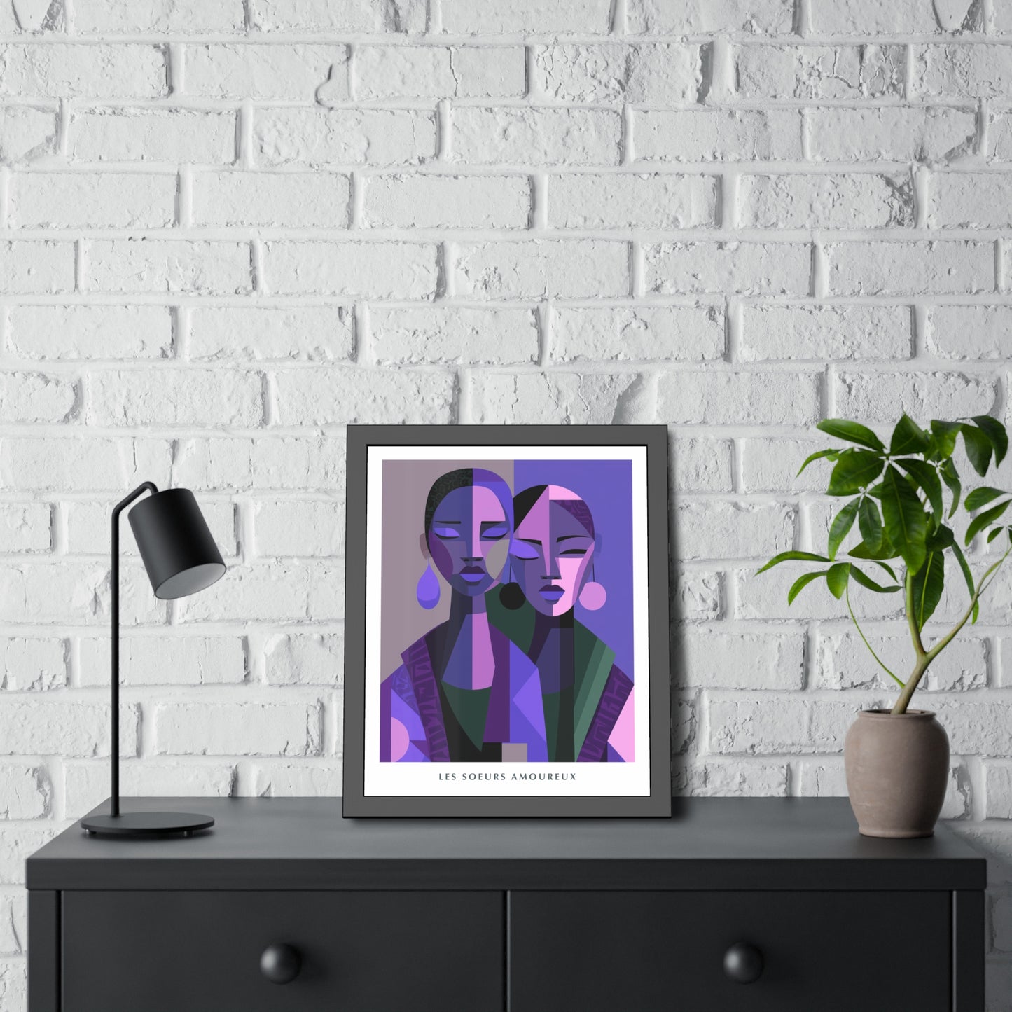 Les Soeurs Amoureux - Framed Poster Print