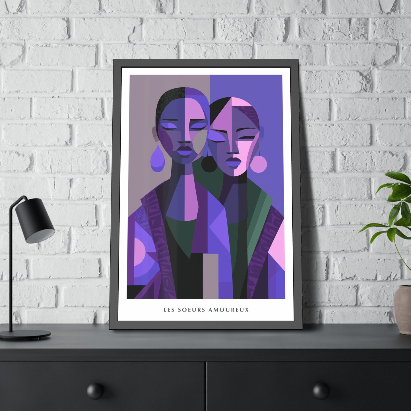 Les Soeurs Amoureux - Framed Poster Print