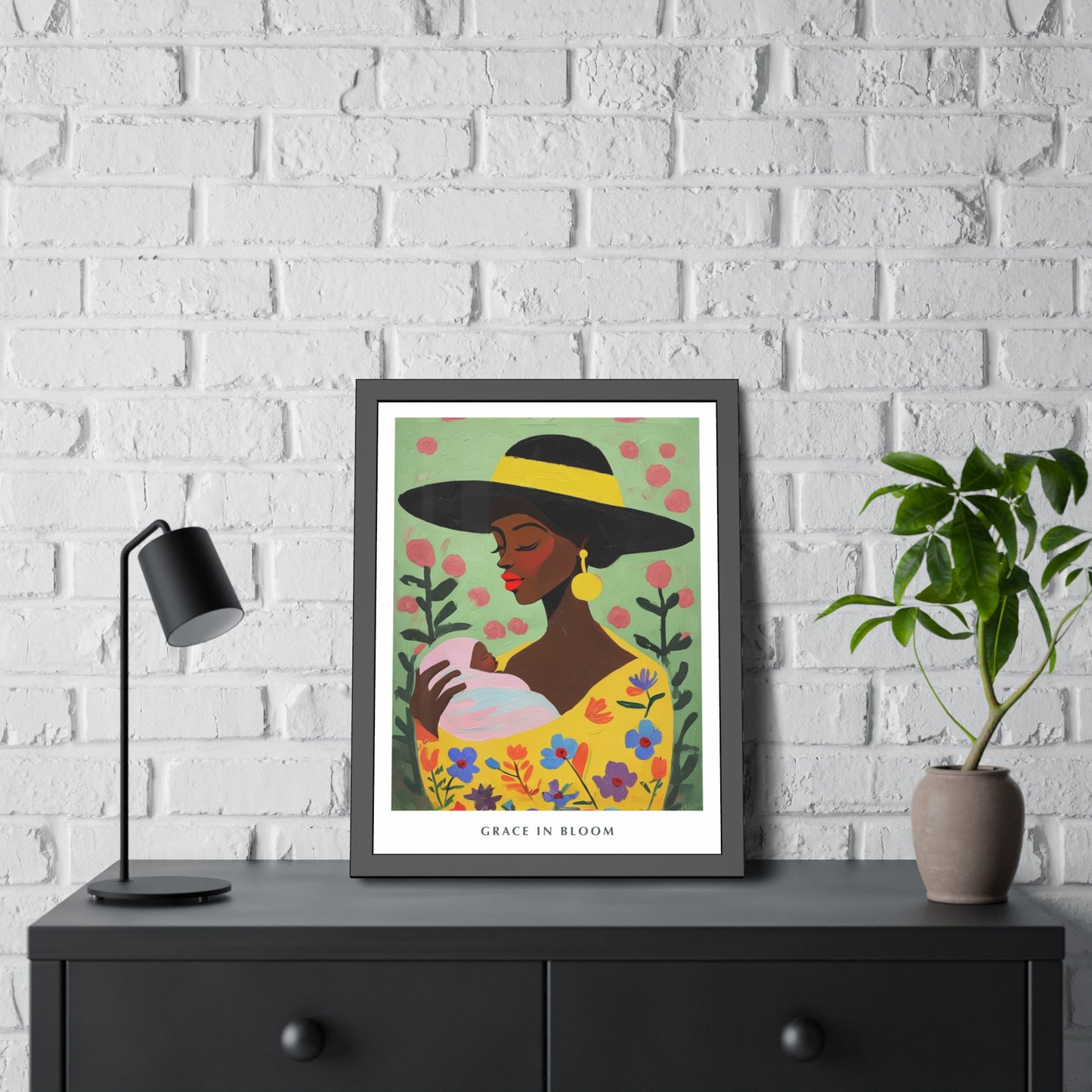 Grace in Bloom - Framed Poster Print