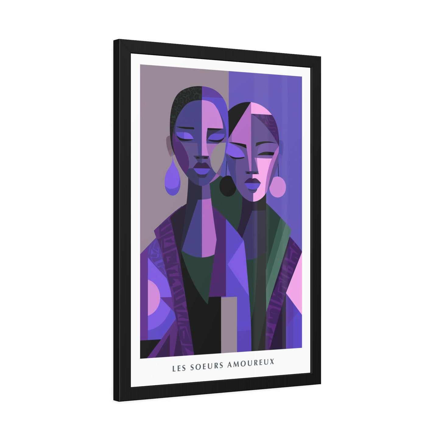 Les Soeurs Amoureux - Framed Poster Print