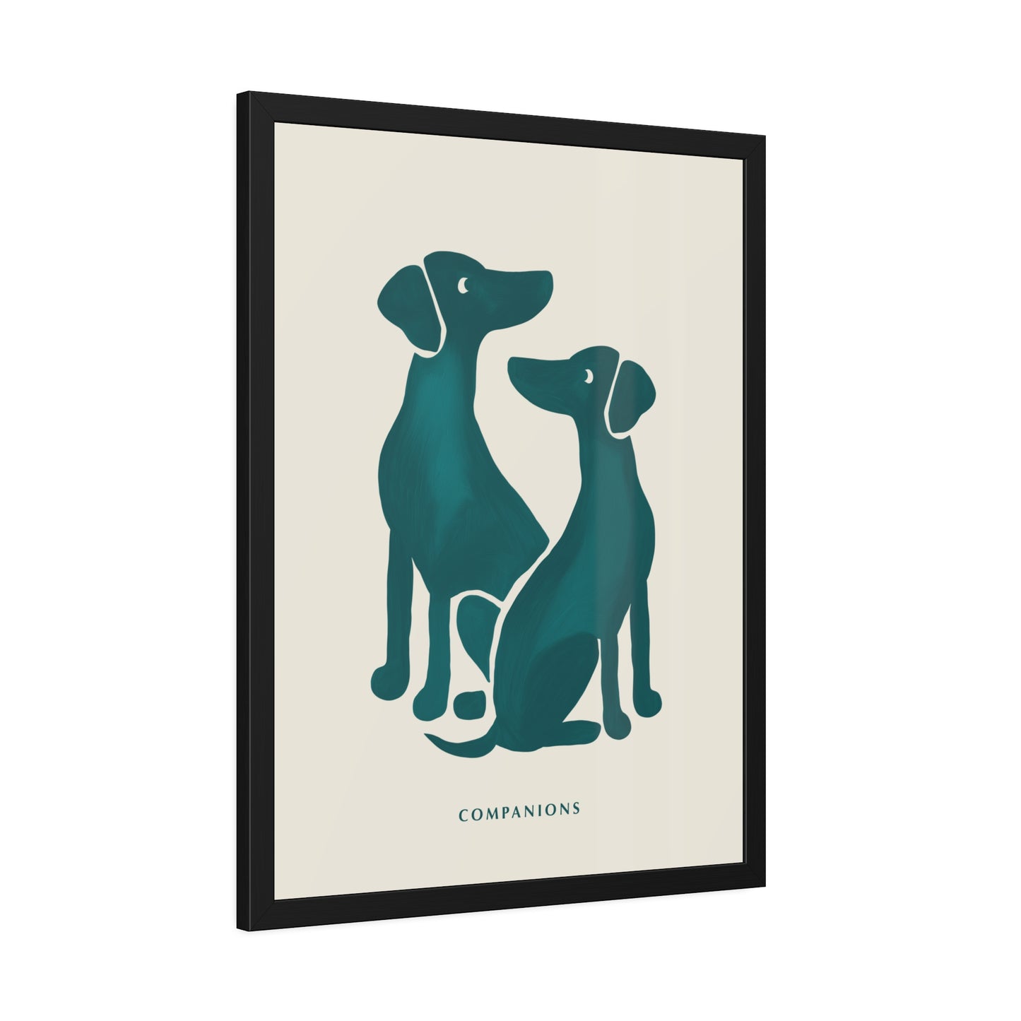 'Companion' - Dog Wall Poster - Minimalist Design