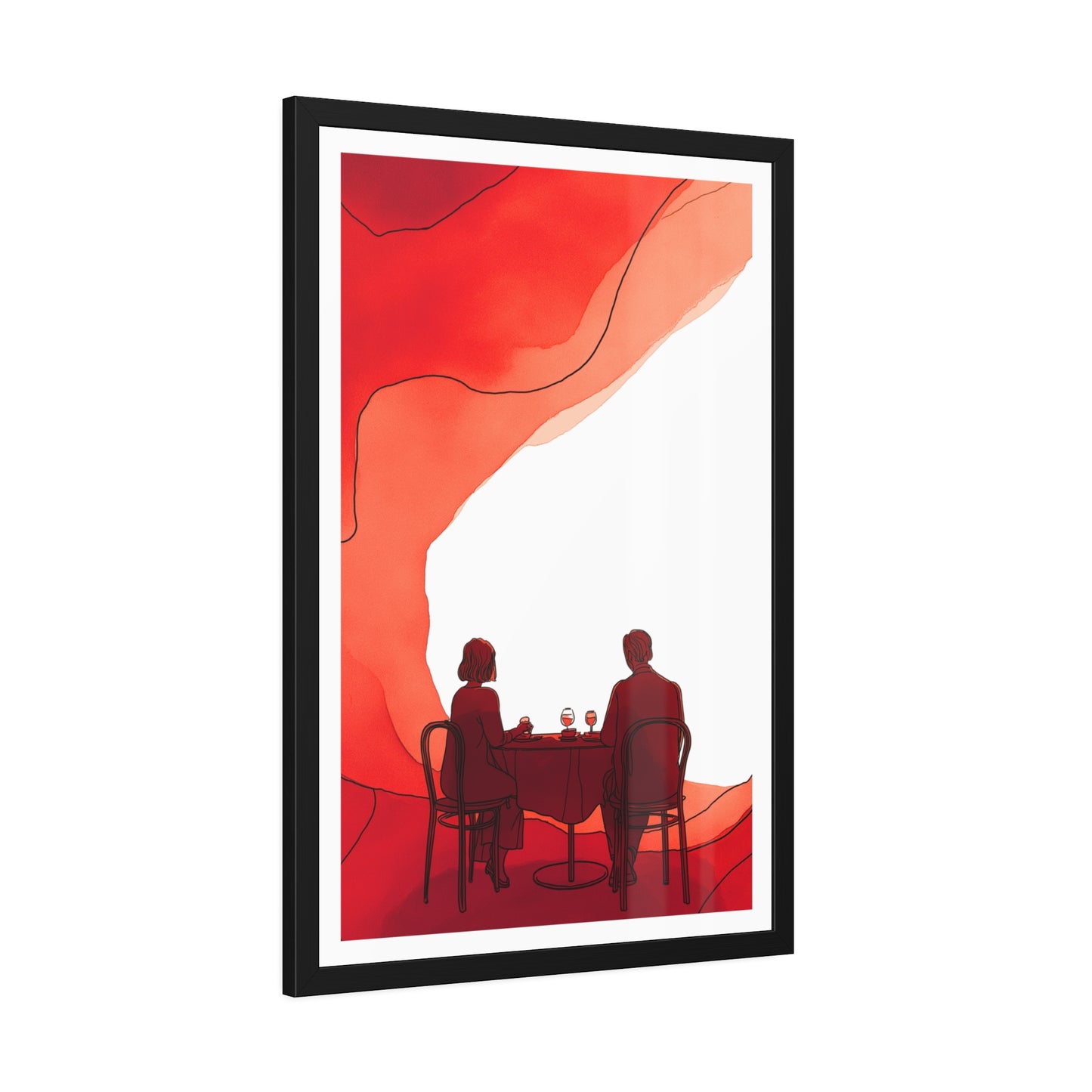 Mangeons ensembles mon amour - Framed Poster Print