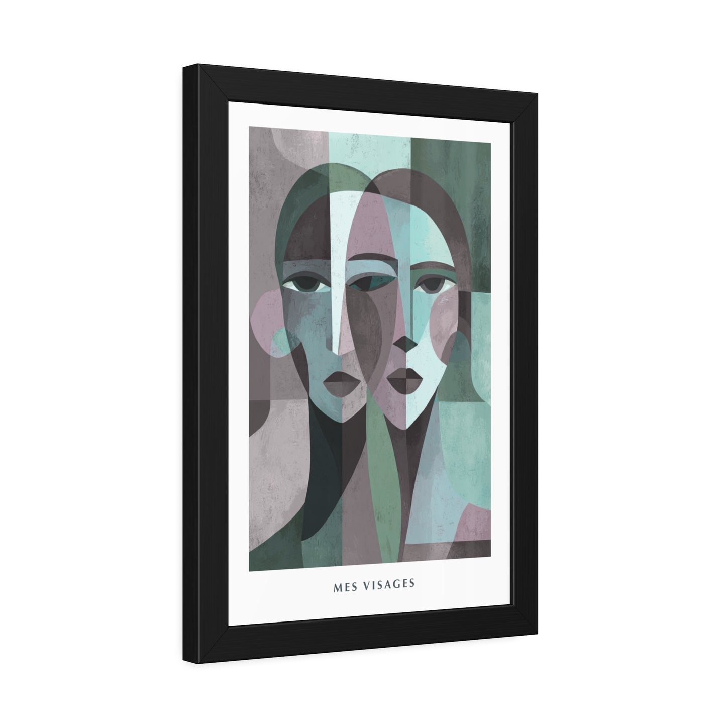 Mes Visages - Framed Poster Print
