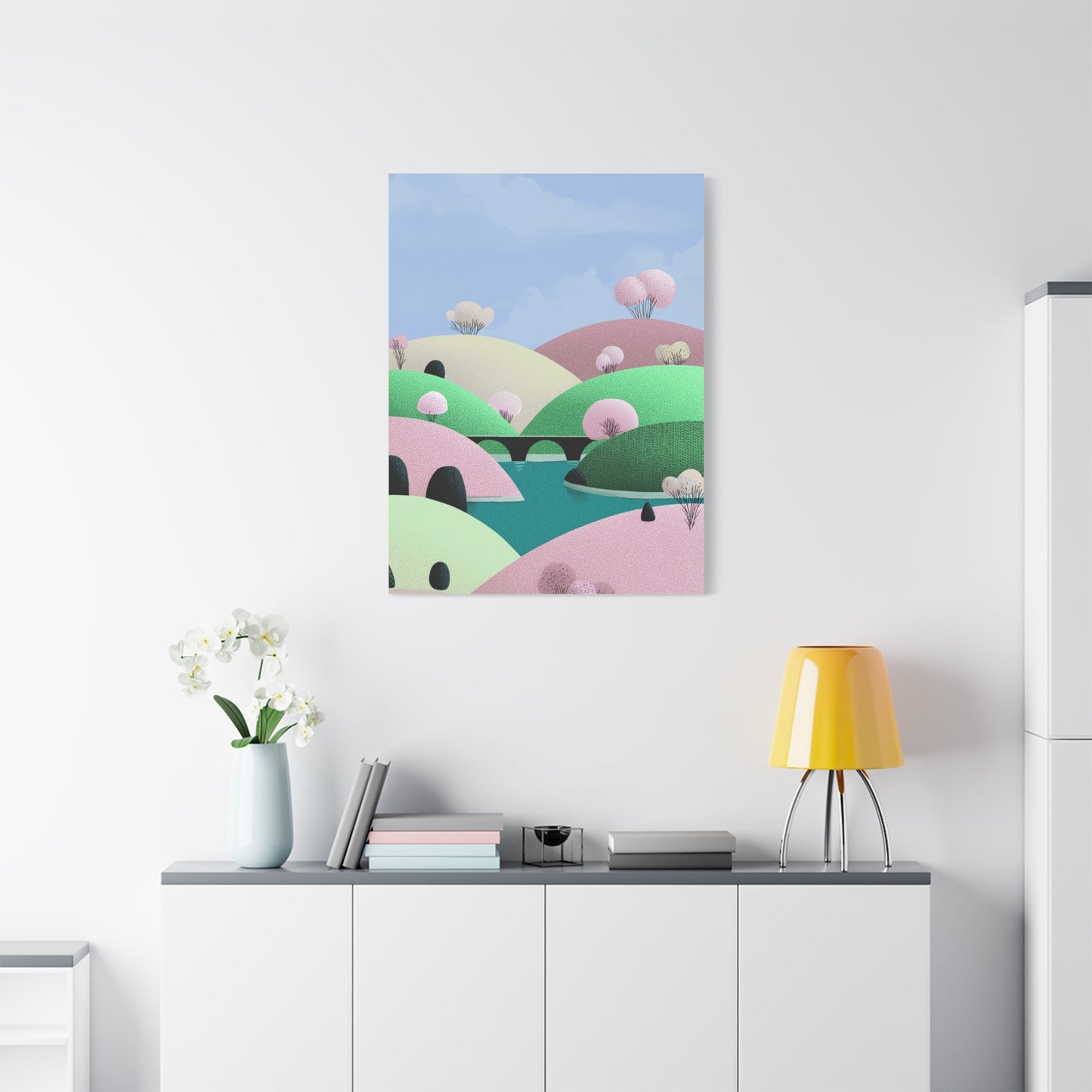 Spring Bridge - Matte Finish, Stretched, 1 25"