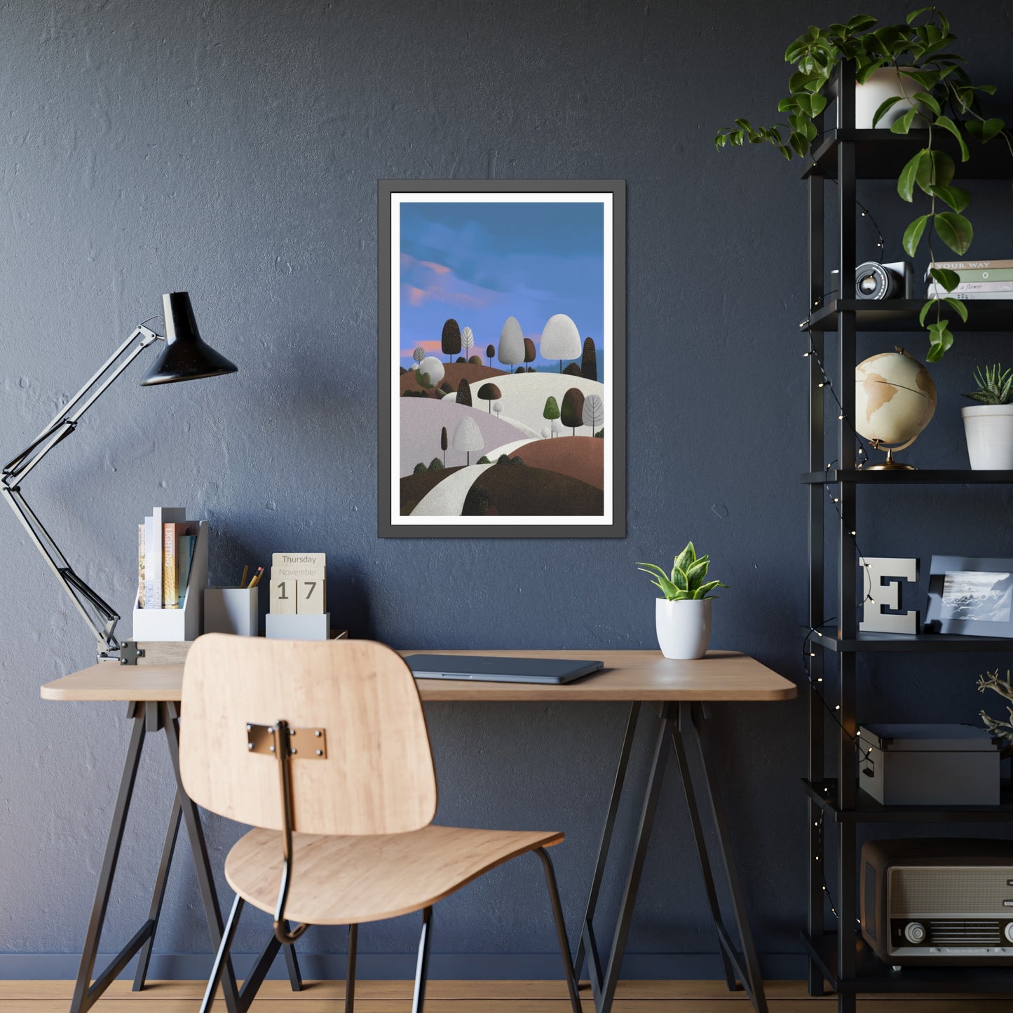 Evening Walk - Framed paper poster