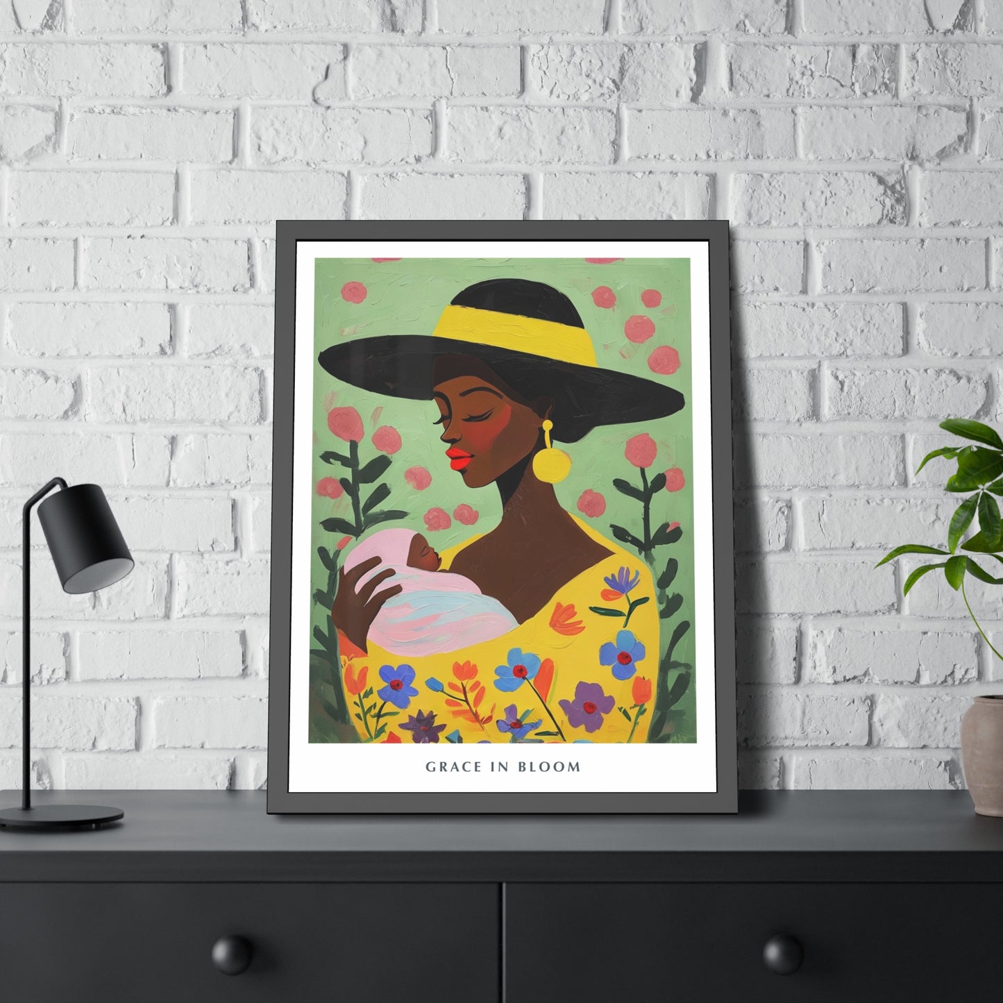 Grace in Bloom - Framed Poster Print