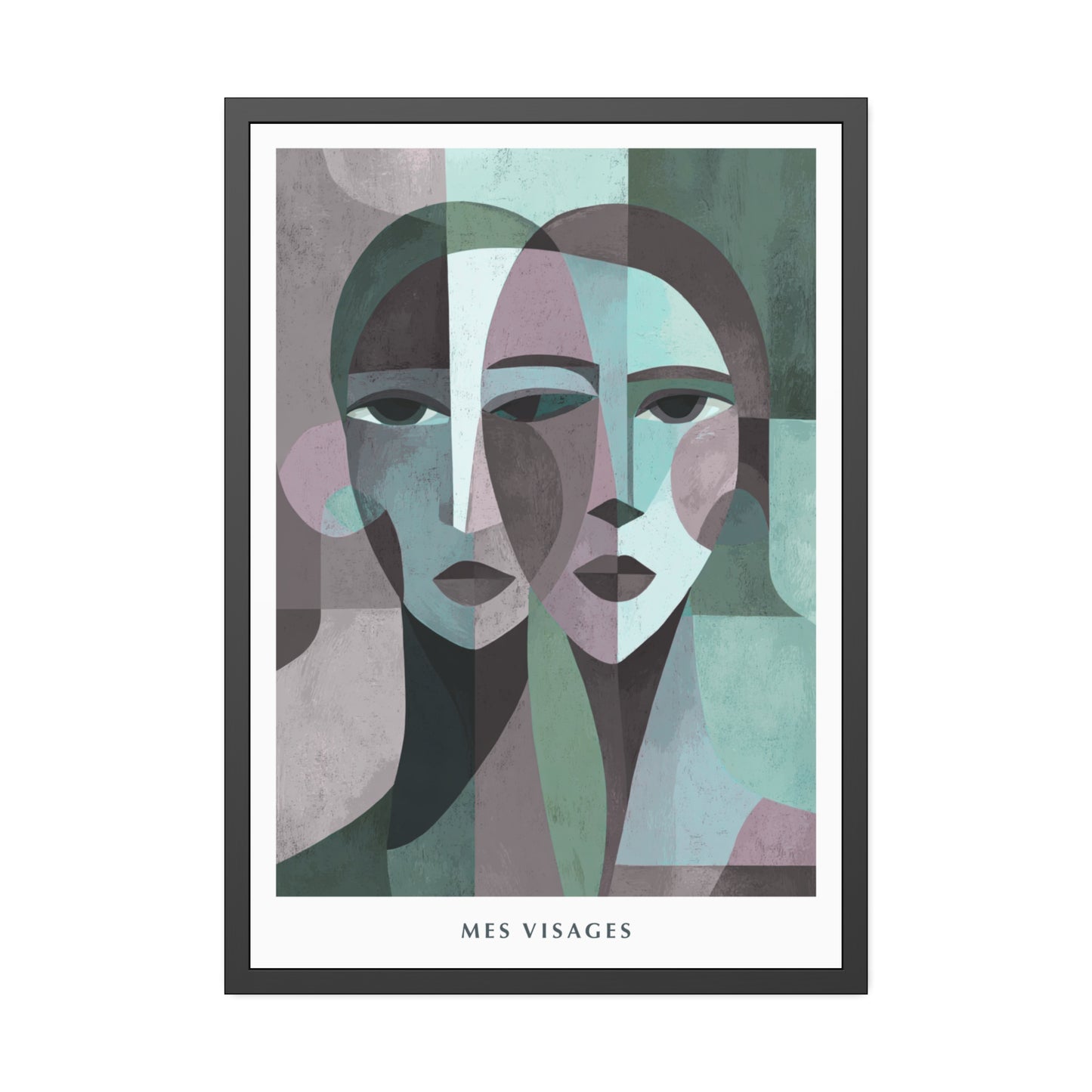 Mes Visages - Framed Poster Print