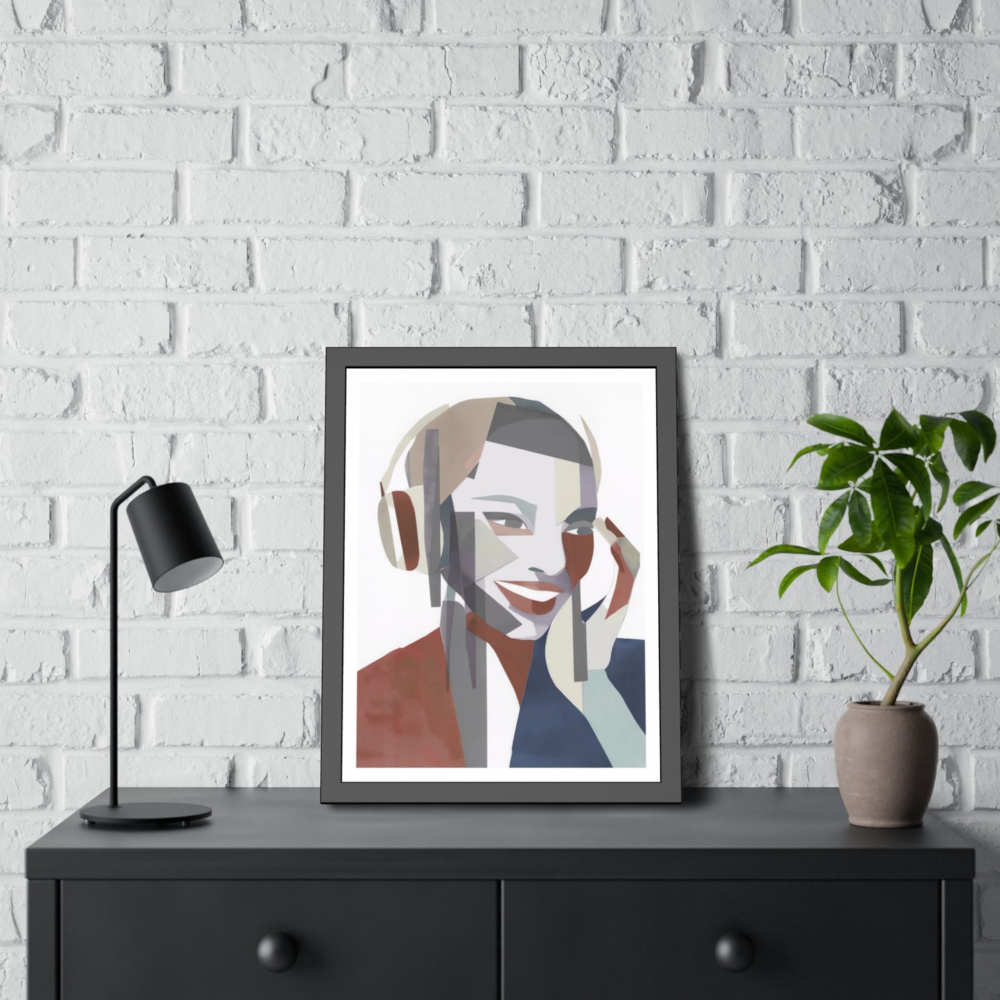 Happy Face Lady - Poster Print Design