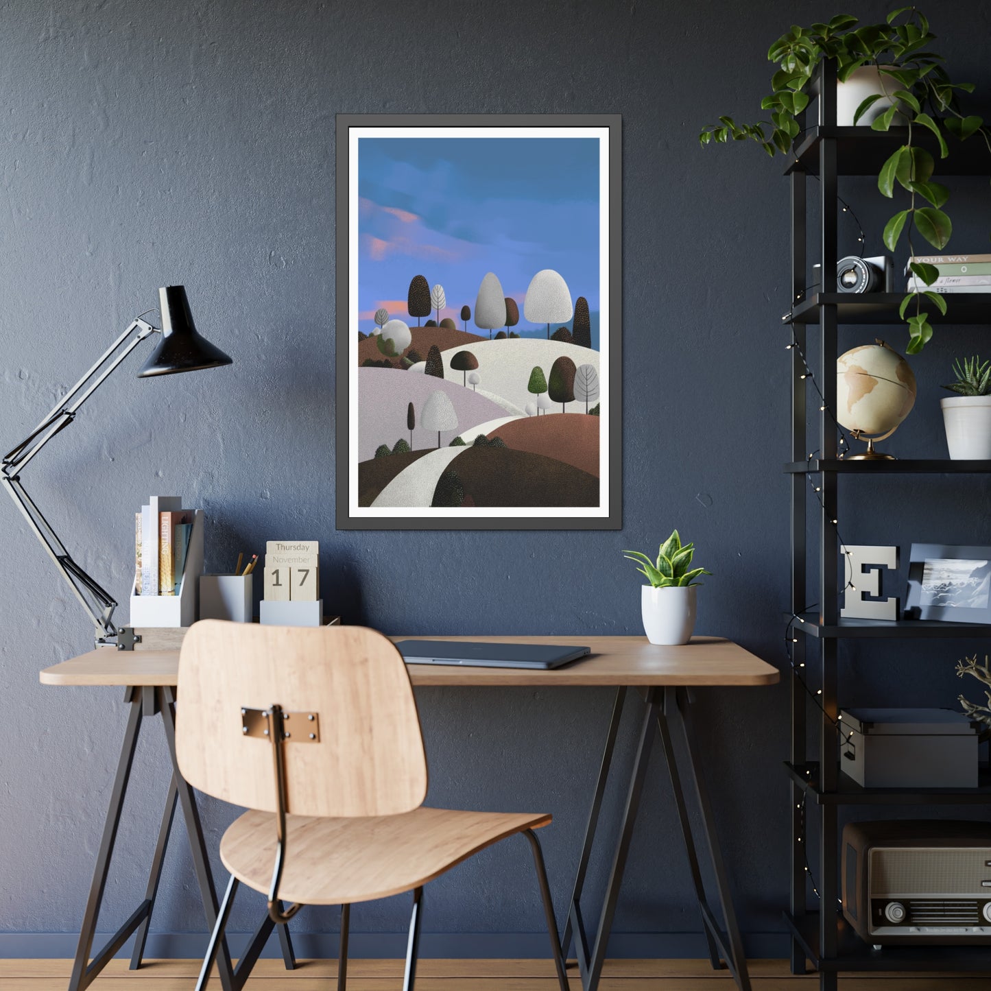 Evening Walk - Framed paper poster