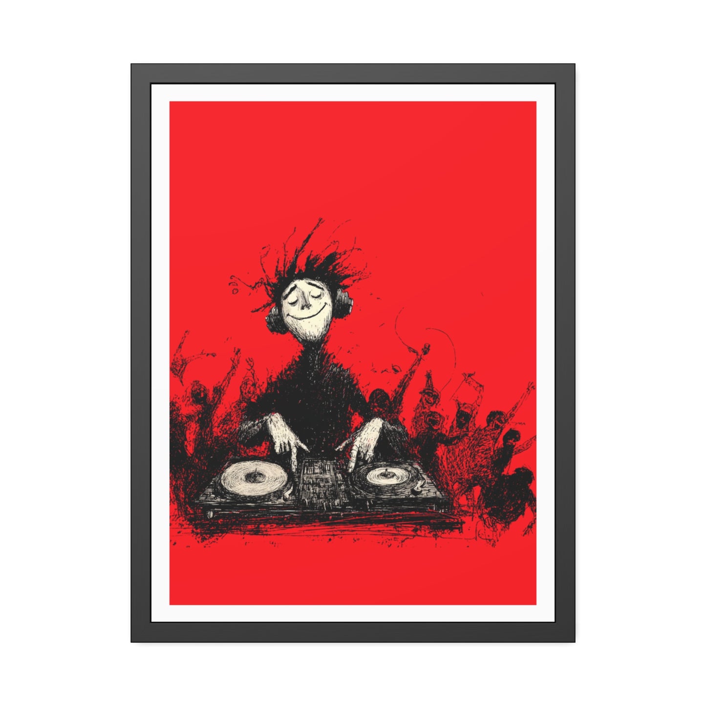 Lost in the music - Framed Poster Print