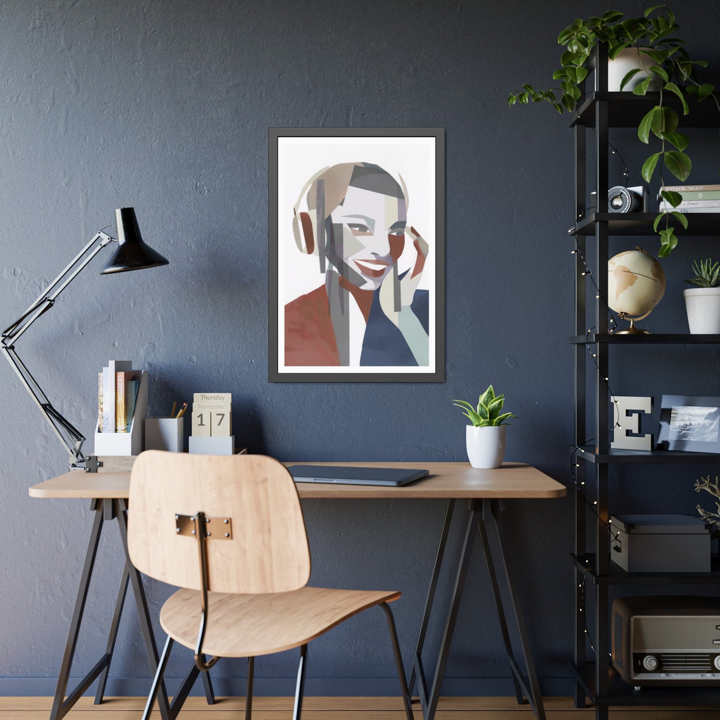 Happy Face Lady - Poster Print Design