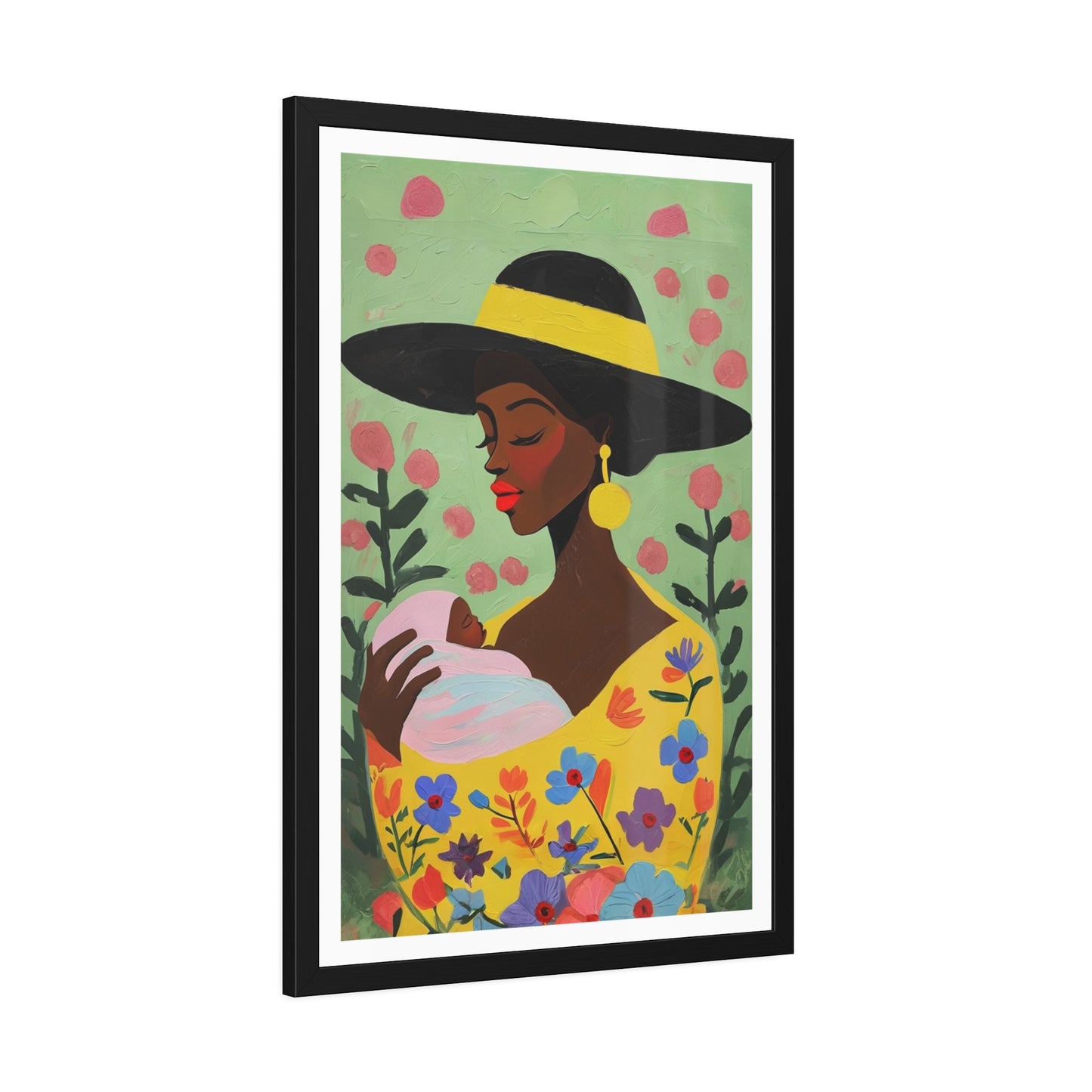 Grace in Bloom - No text - Framed Poster Print