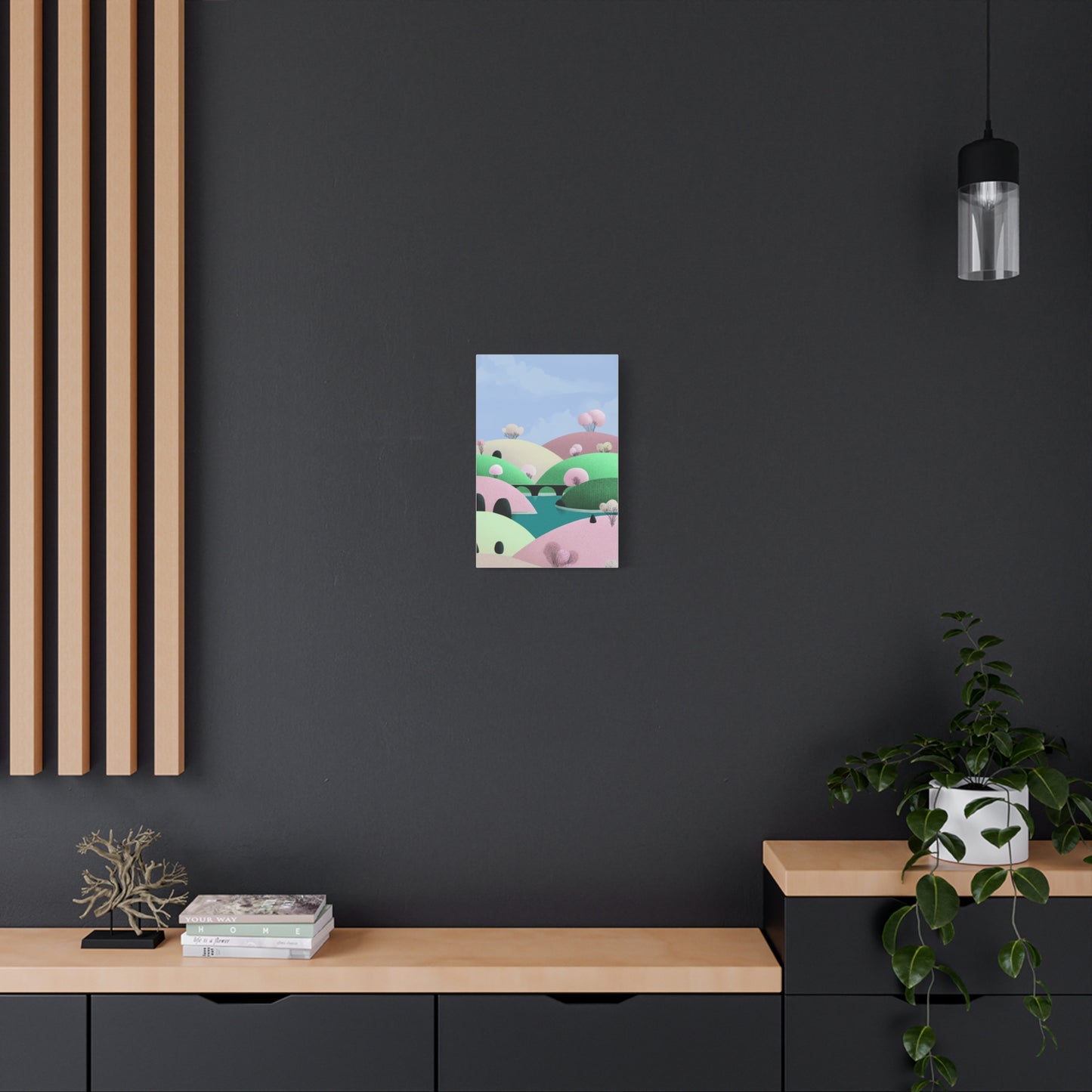 Spring Bridge - Matte Finish, Stretched, 1 25"