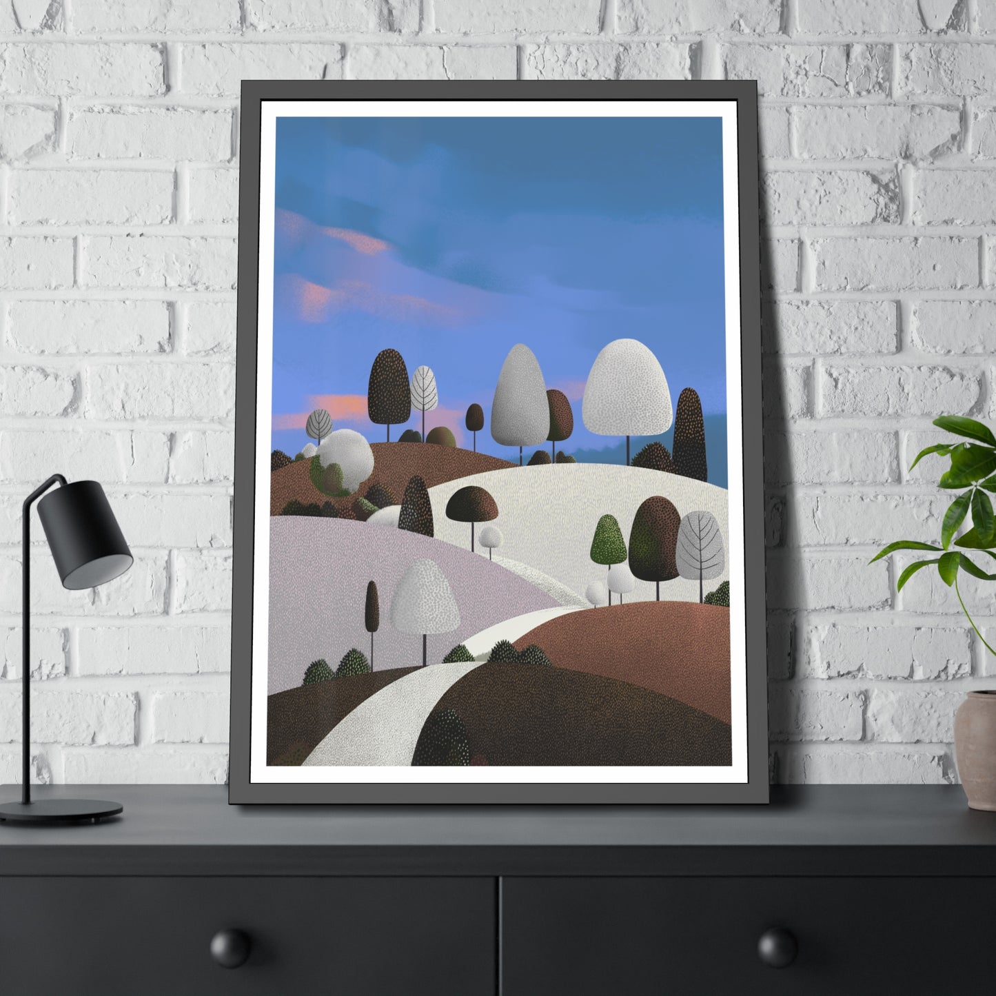 Evening Walk - Framed paper poster