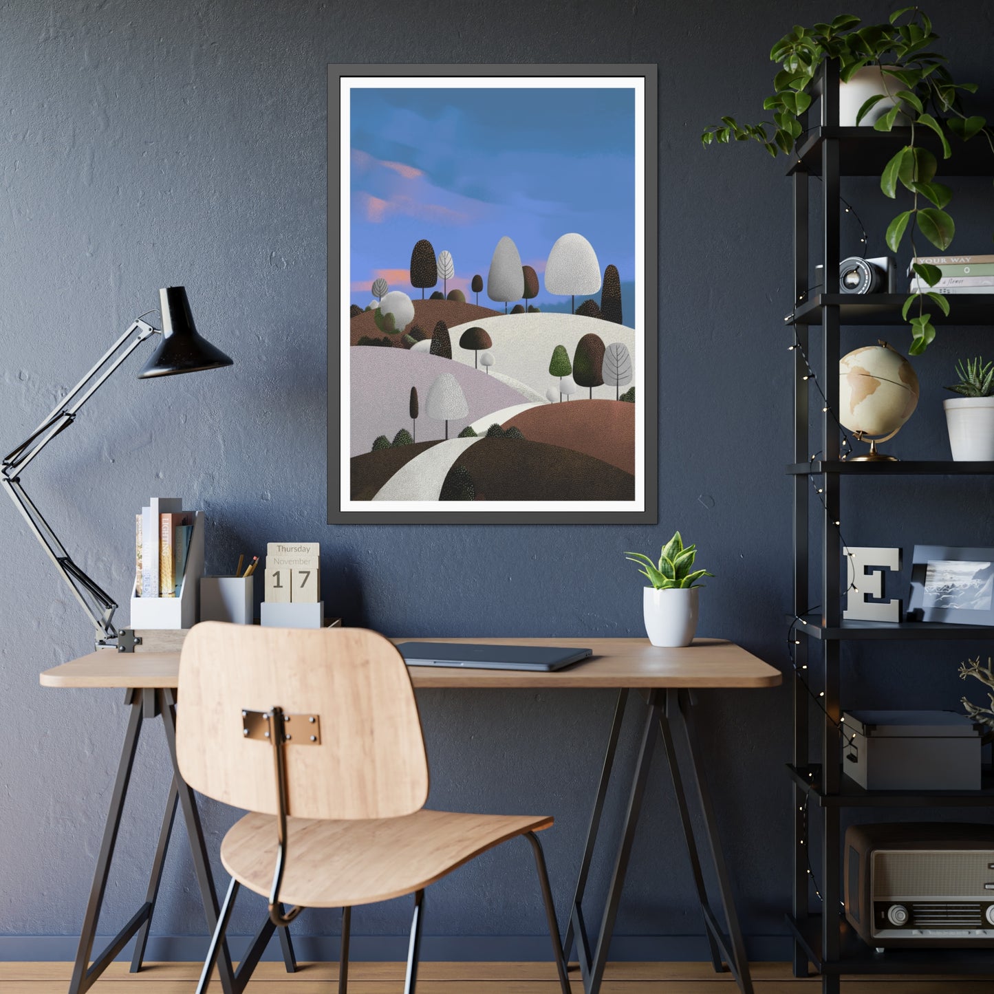 Evening Walk - Framed paper poster