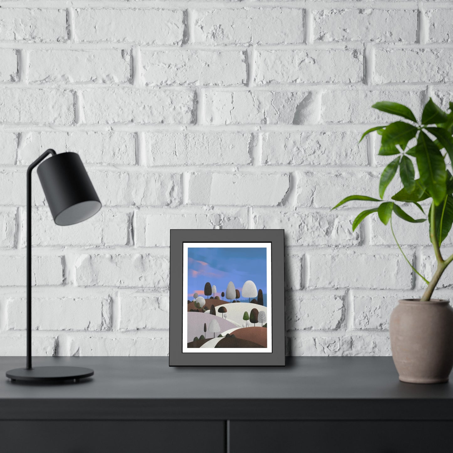 Evening Walk - Framed paper poster