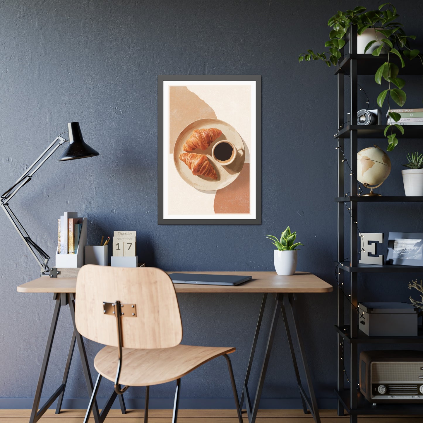 Golden Hour Coffee - Framed Poster Print