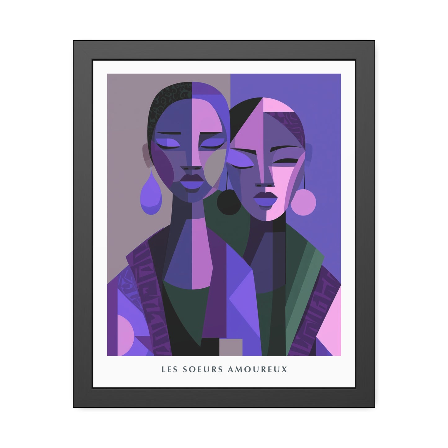 Les Soeurs Amoureux - Framed Poster Print