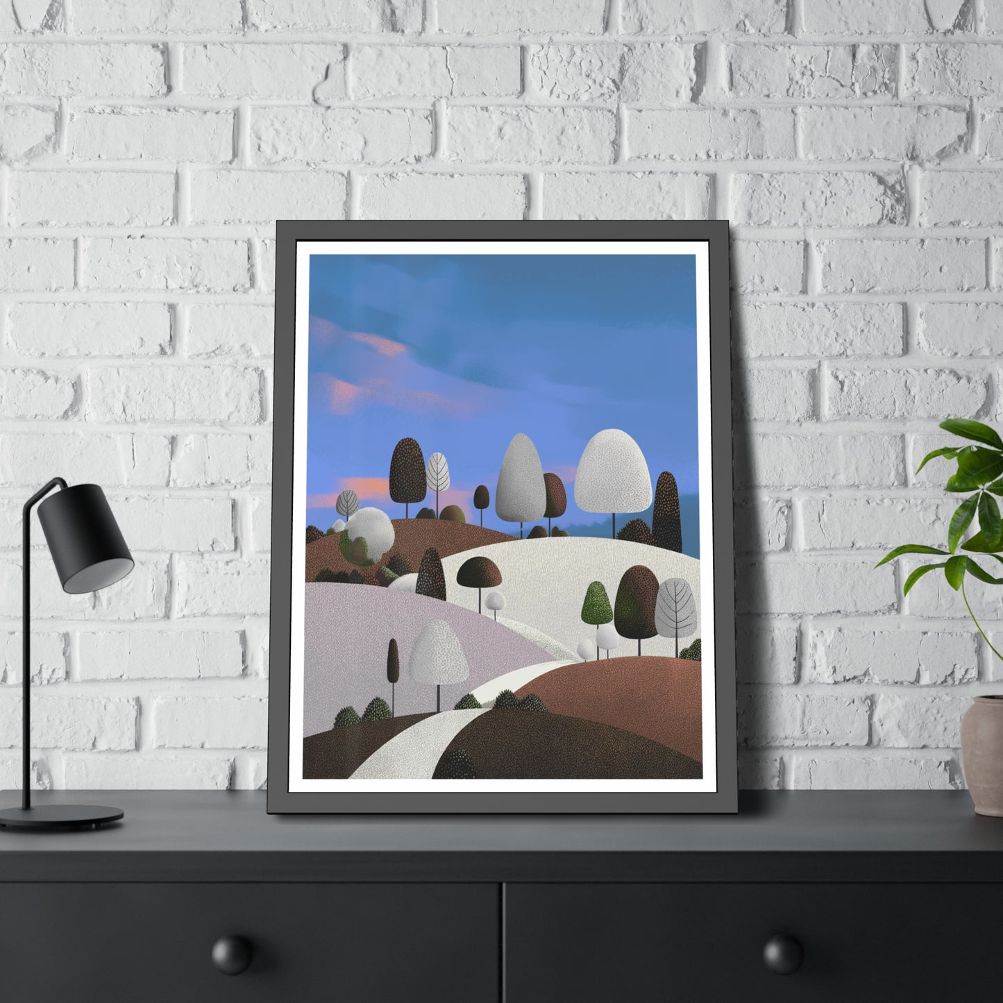 Evening Walk - Framed paper poster