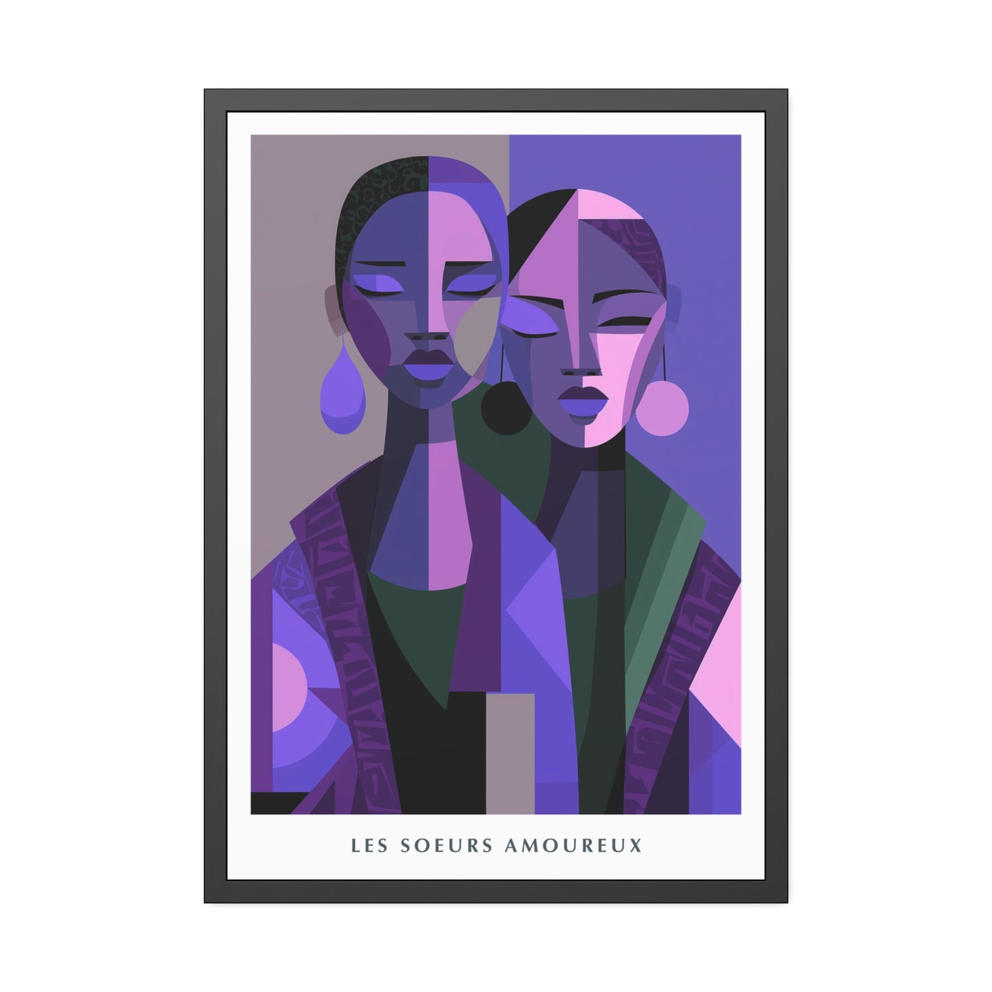 Les Soeurs Amoureux - Framed Poster Print