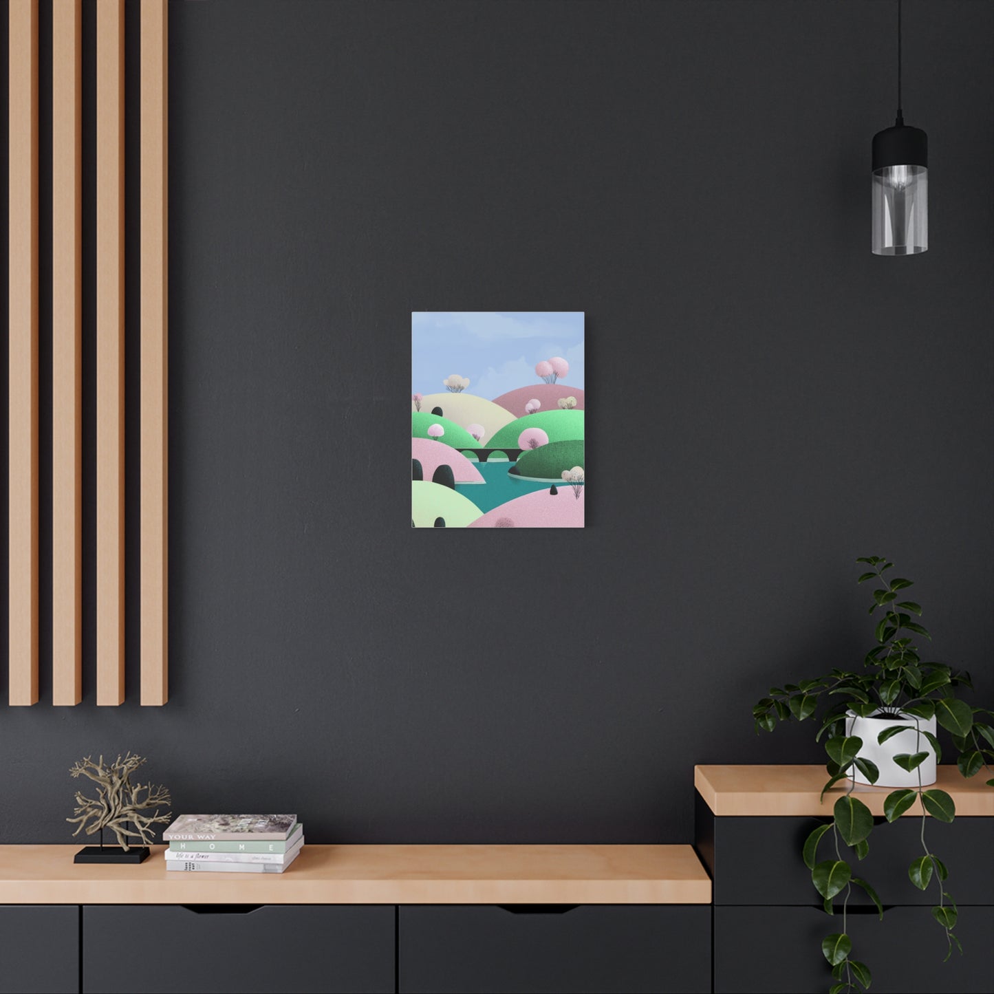 Spring Bridge - Matte Finish, Stretched, 1 25"
