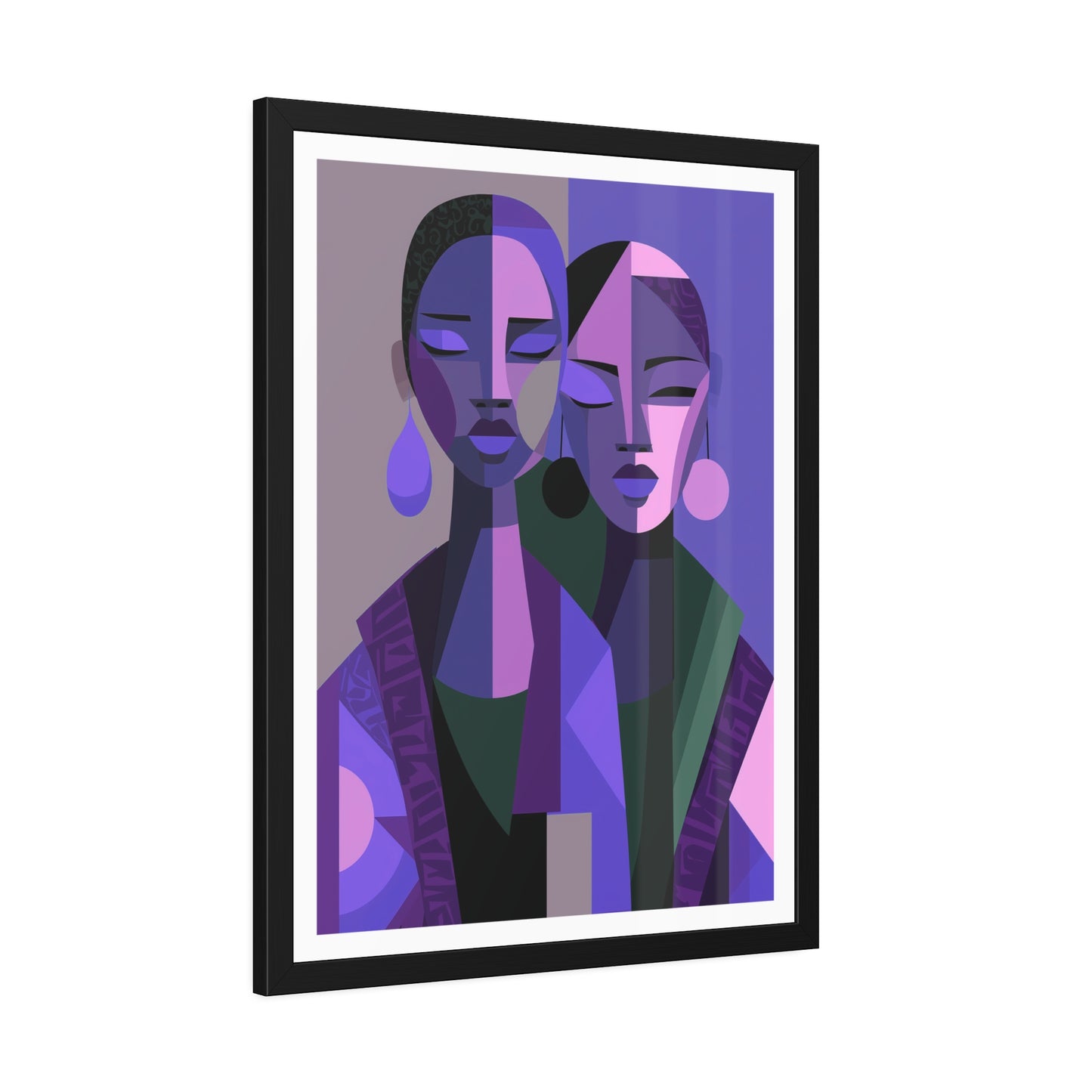 Les Soeurs Amoureux - No text - Framed Poster Print