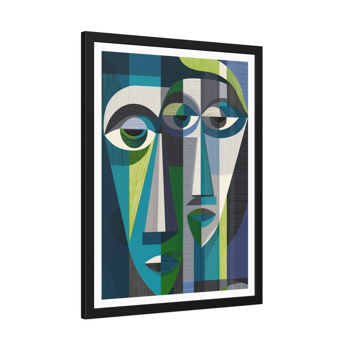 Duality in motion - No text - Framed Poster Print