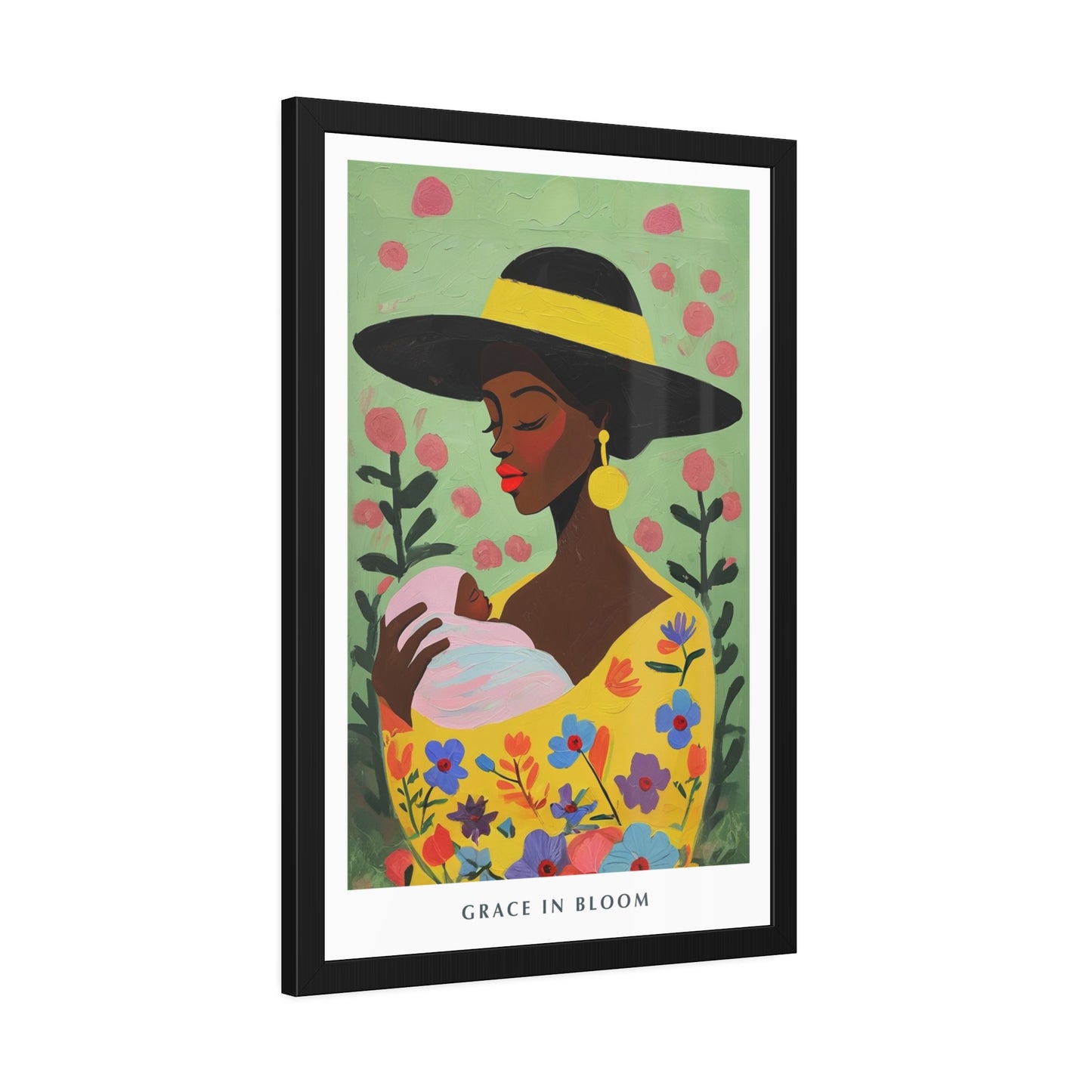 Grace in Bloom - Framed Poster Print