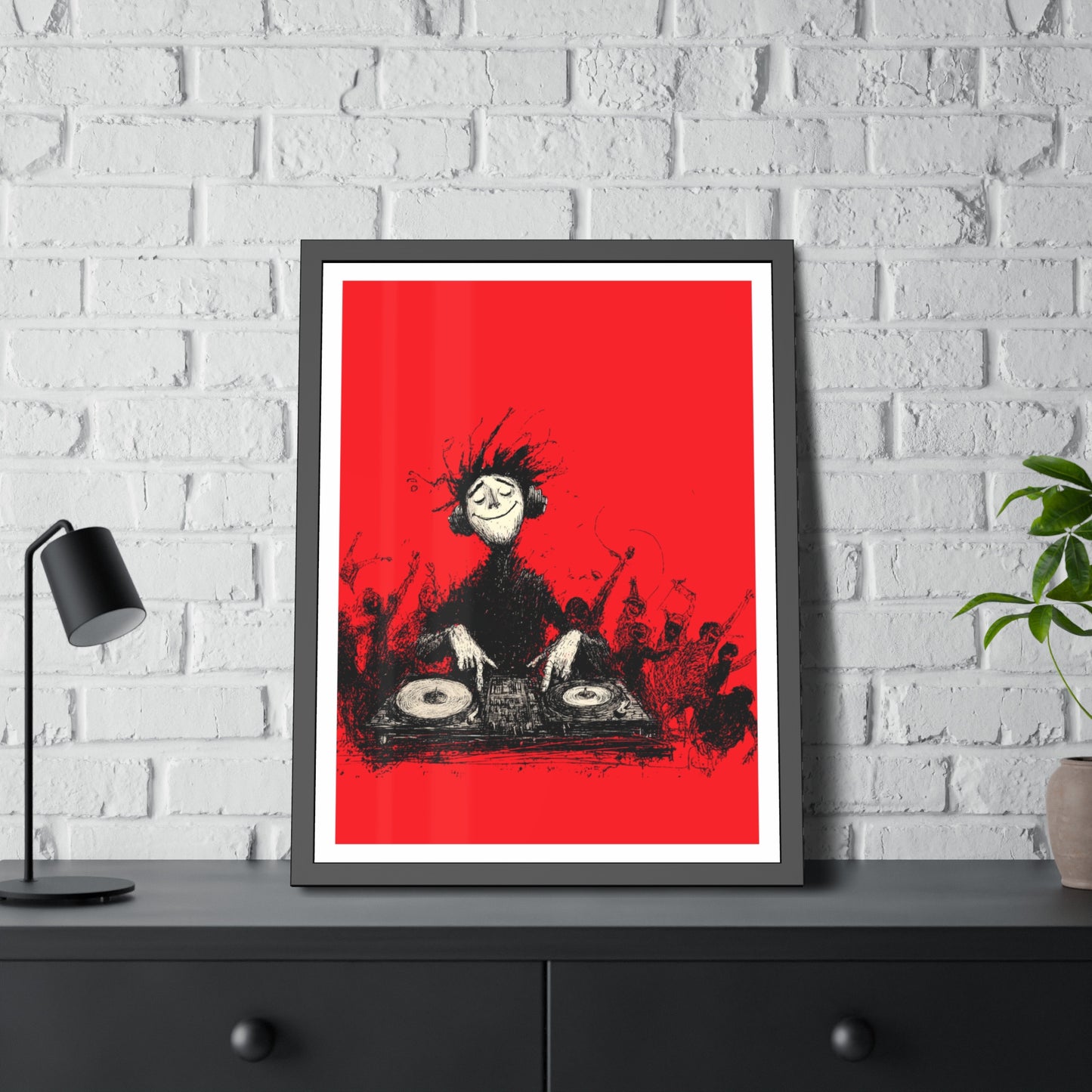 Lost in the music - Framed Poster Print
