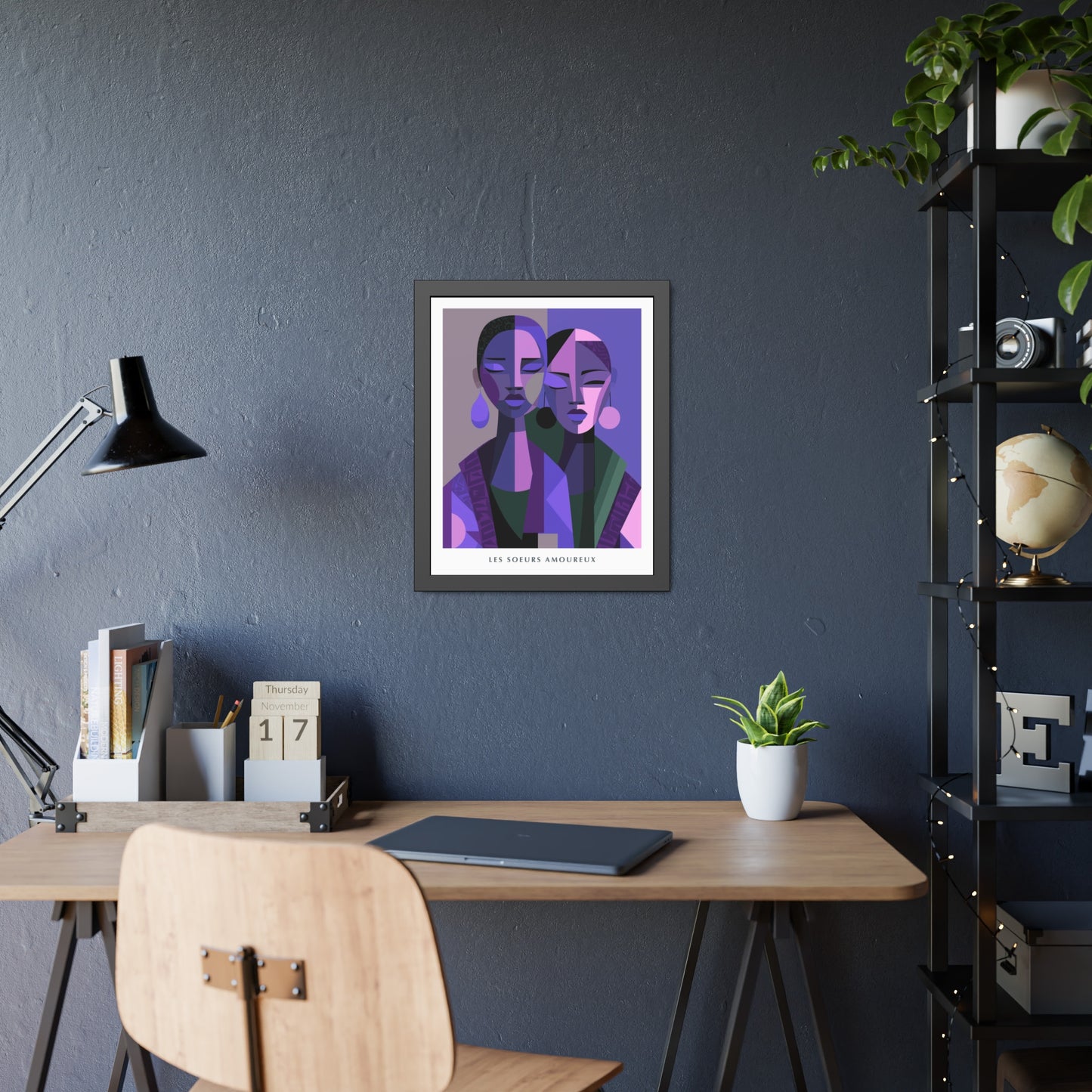Les Soeurs Amoureux - Framed Poster Print